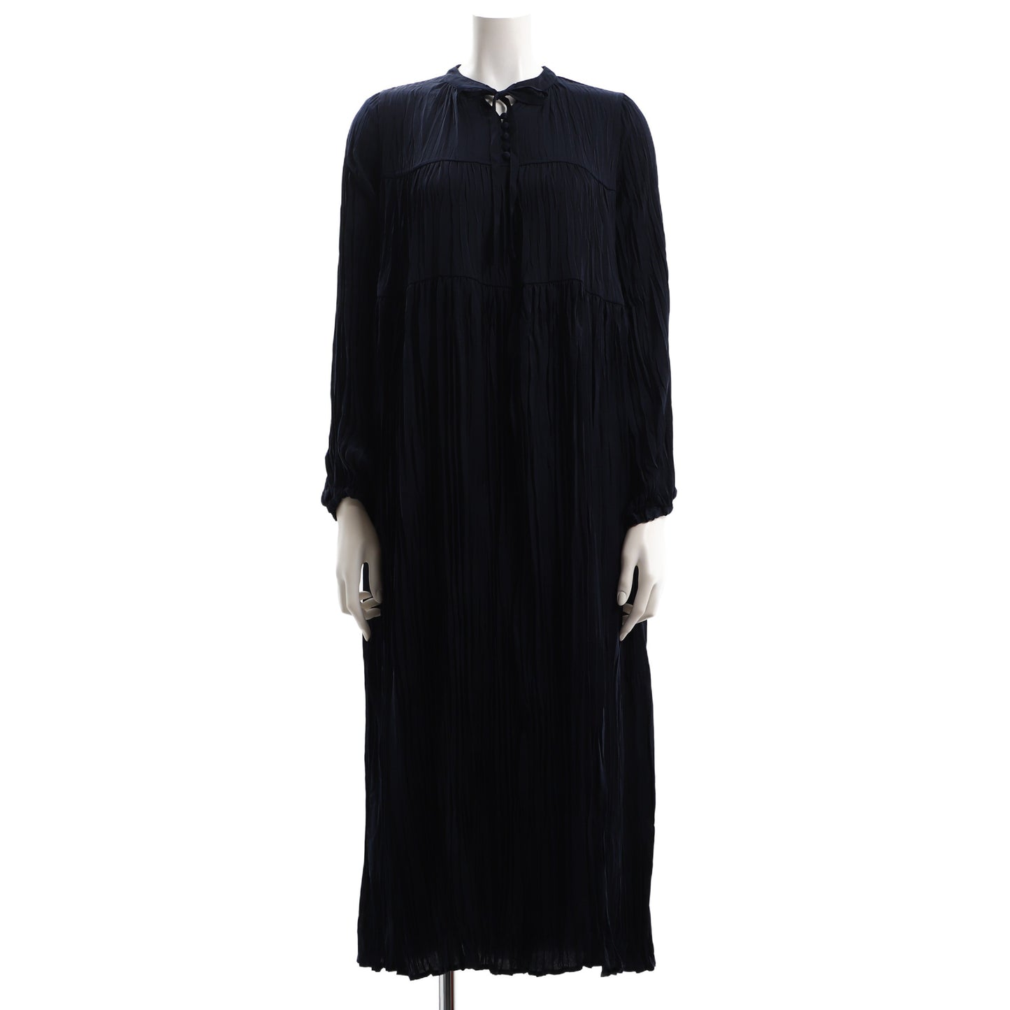 ワッシャープリーツティアードワンピース