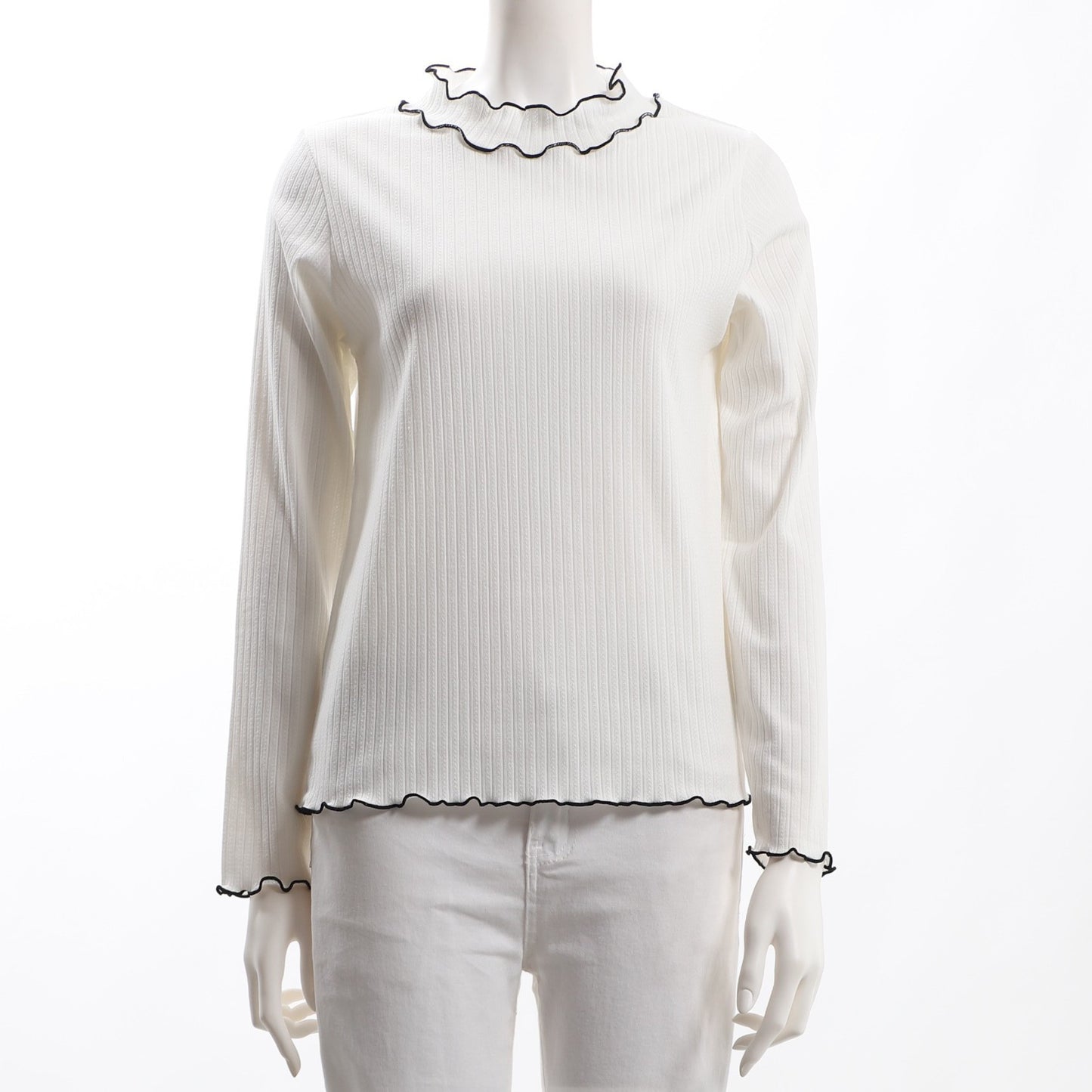 メロウ加工リブカットソー