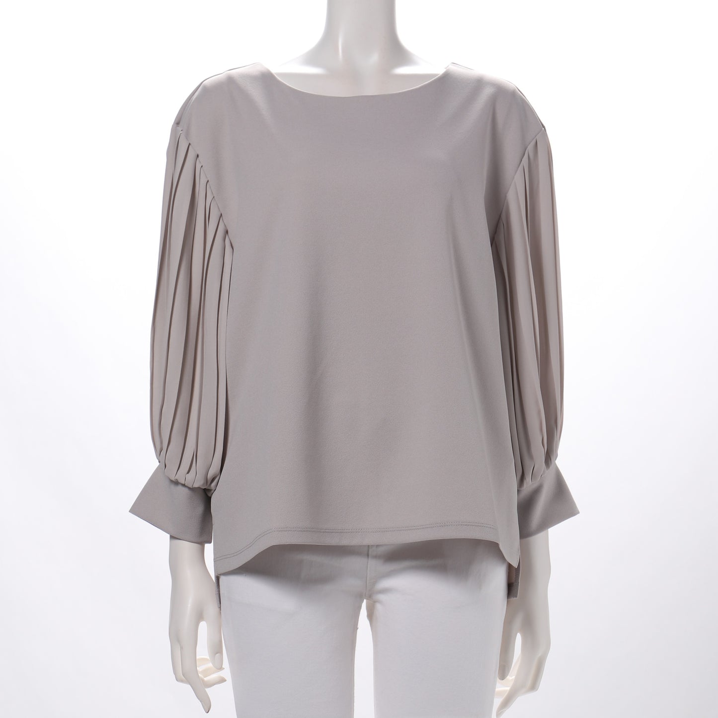 袖プリーツデザインカットソー