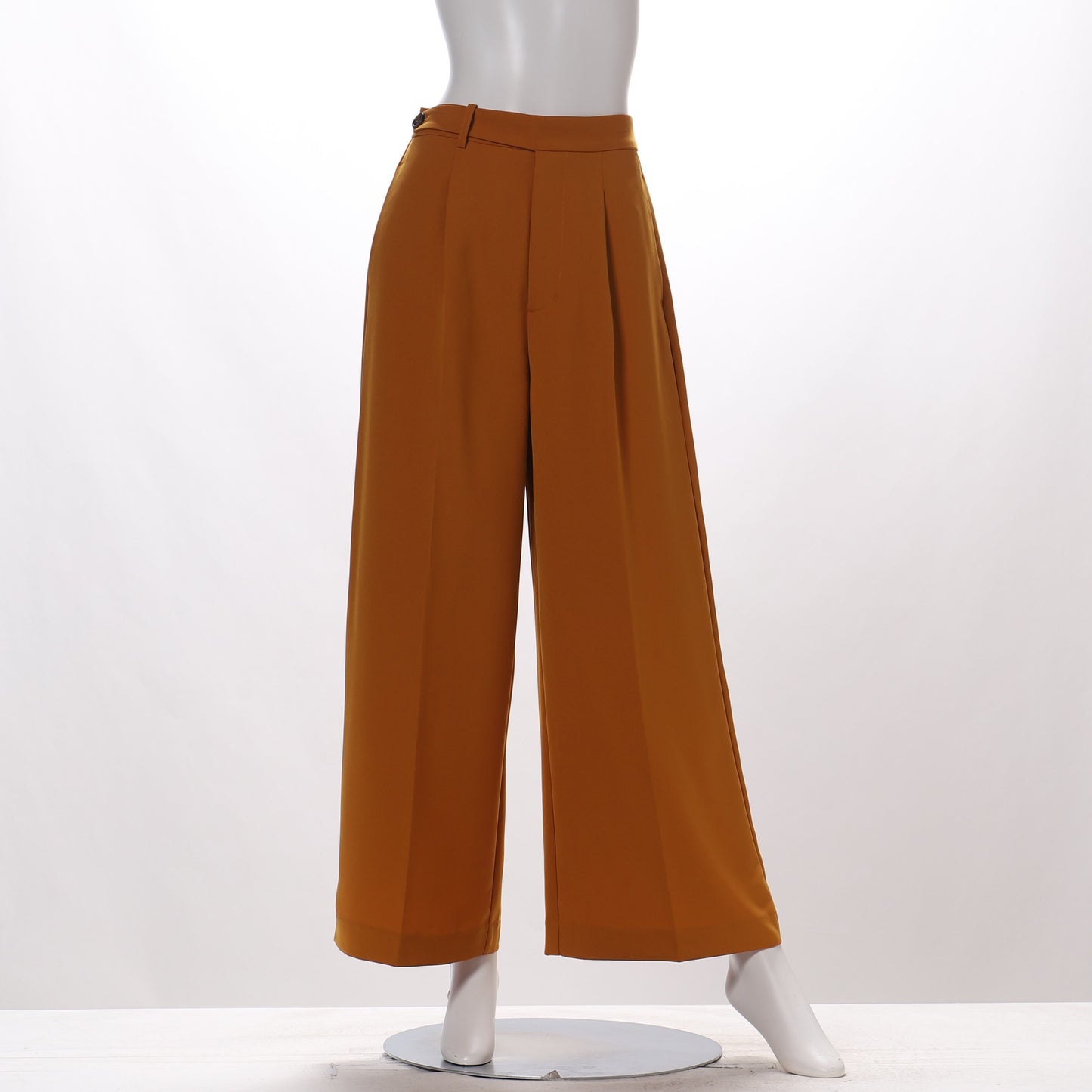 強撚ストレッチワイドパンツ