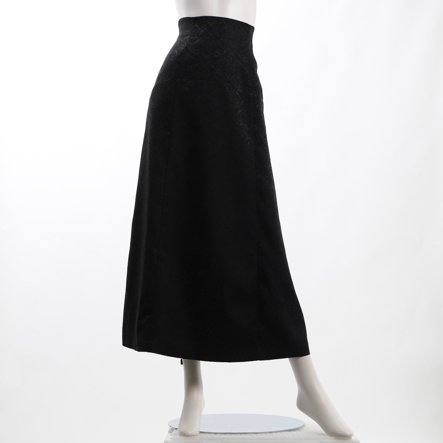 光沢感のあるジャガードAラインスカート