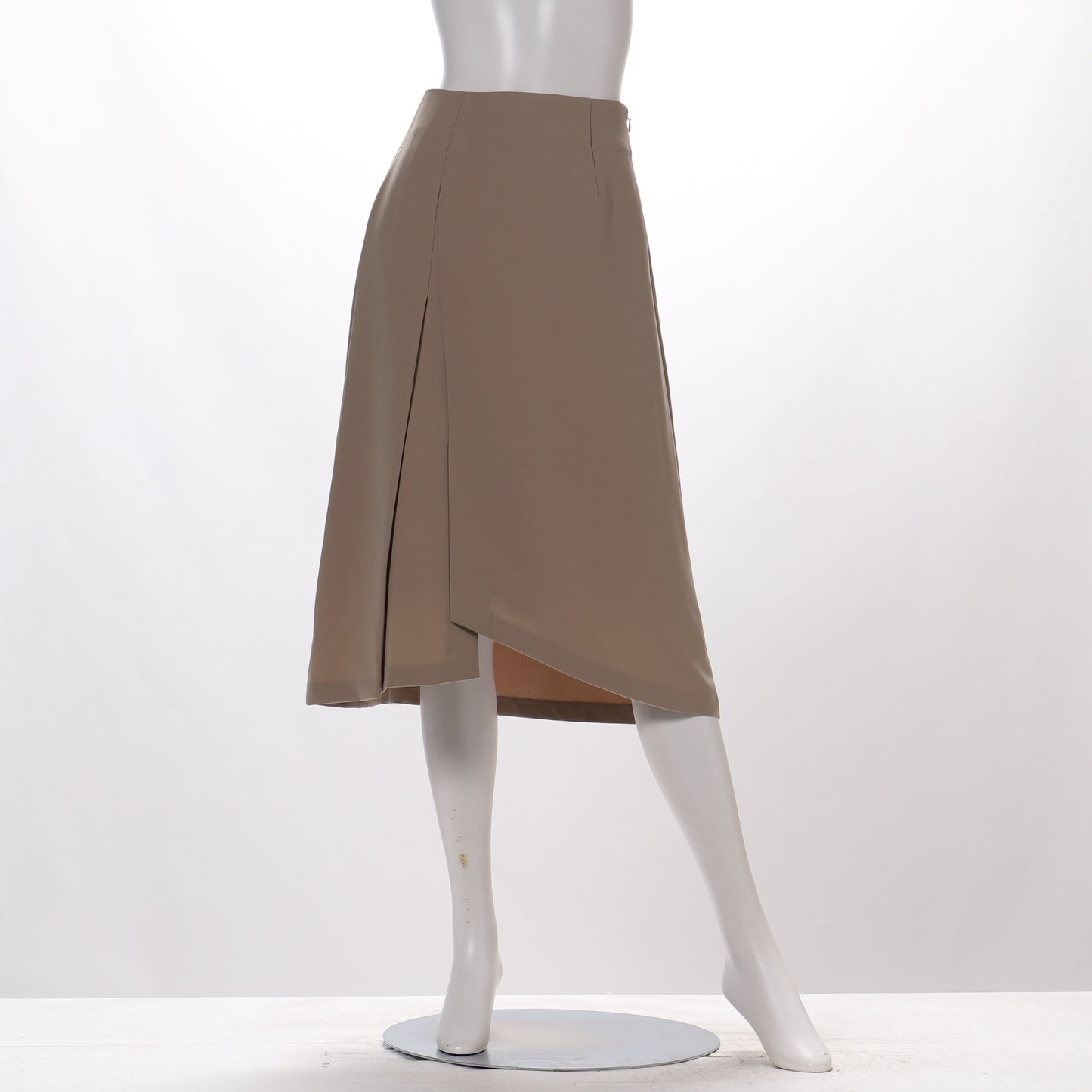 強撚ストレッチフロントデザインスカート