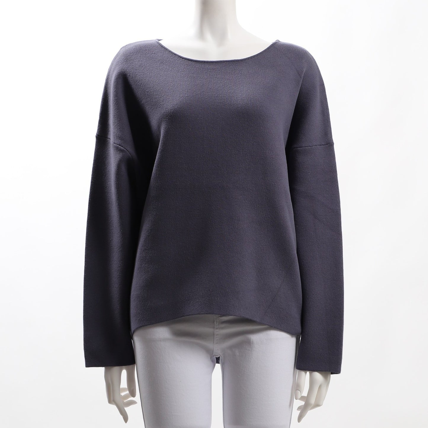 ボートネックドロップショルダーニット