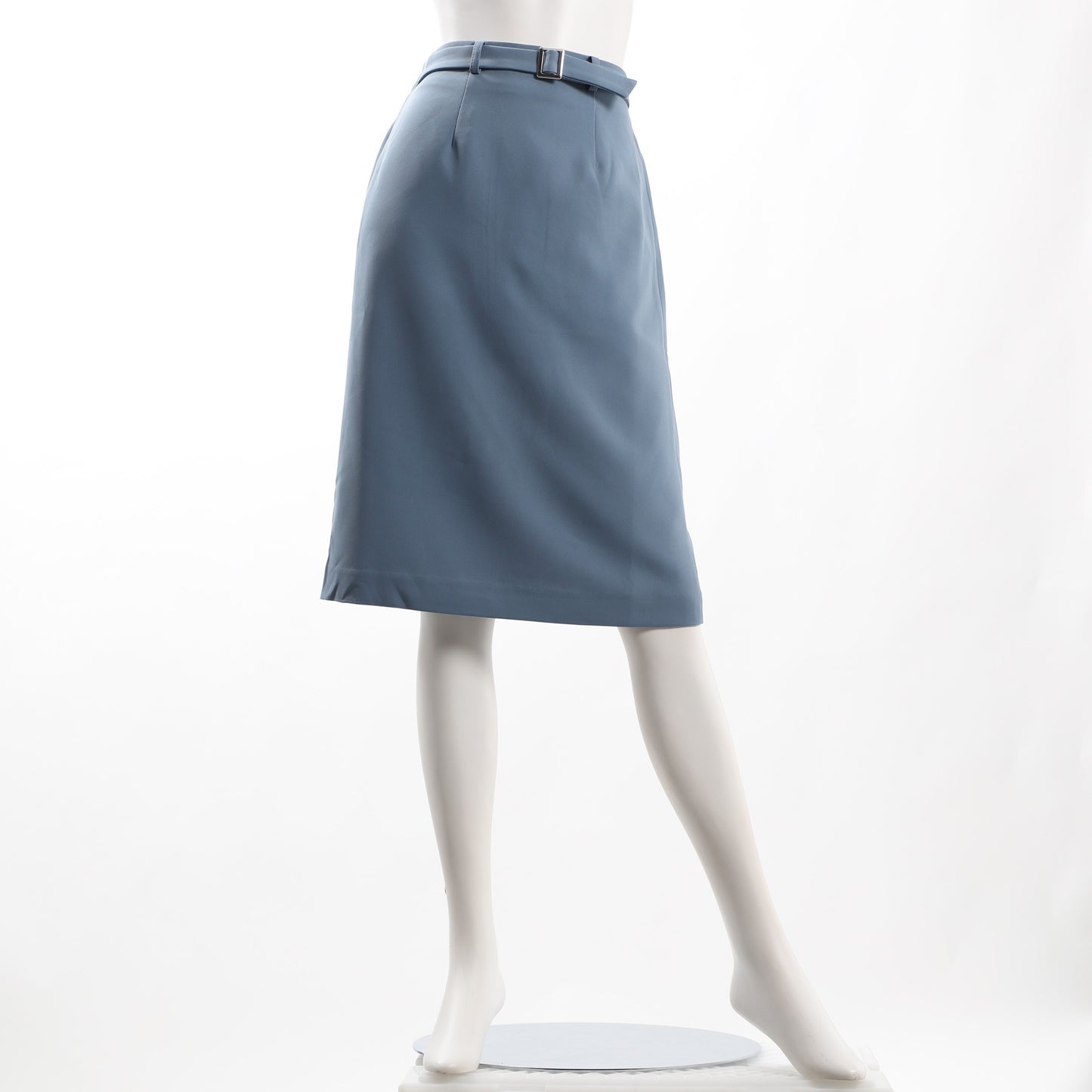 ウエストベルト付きセミタイトスカート