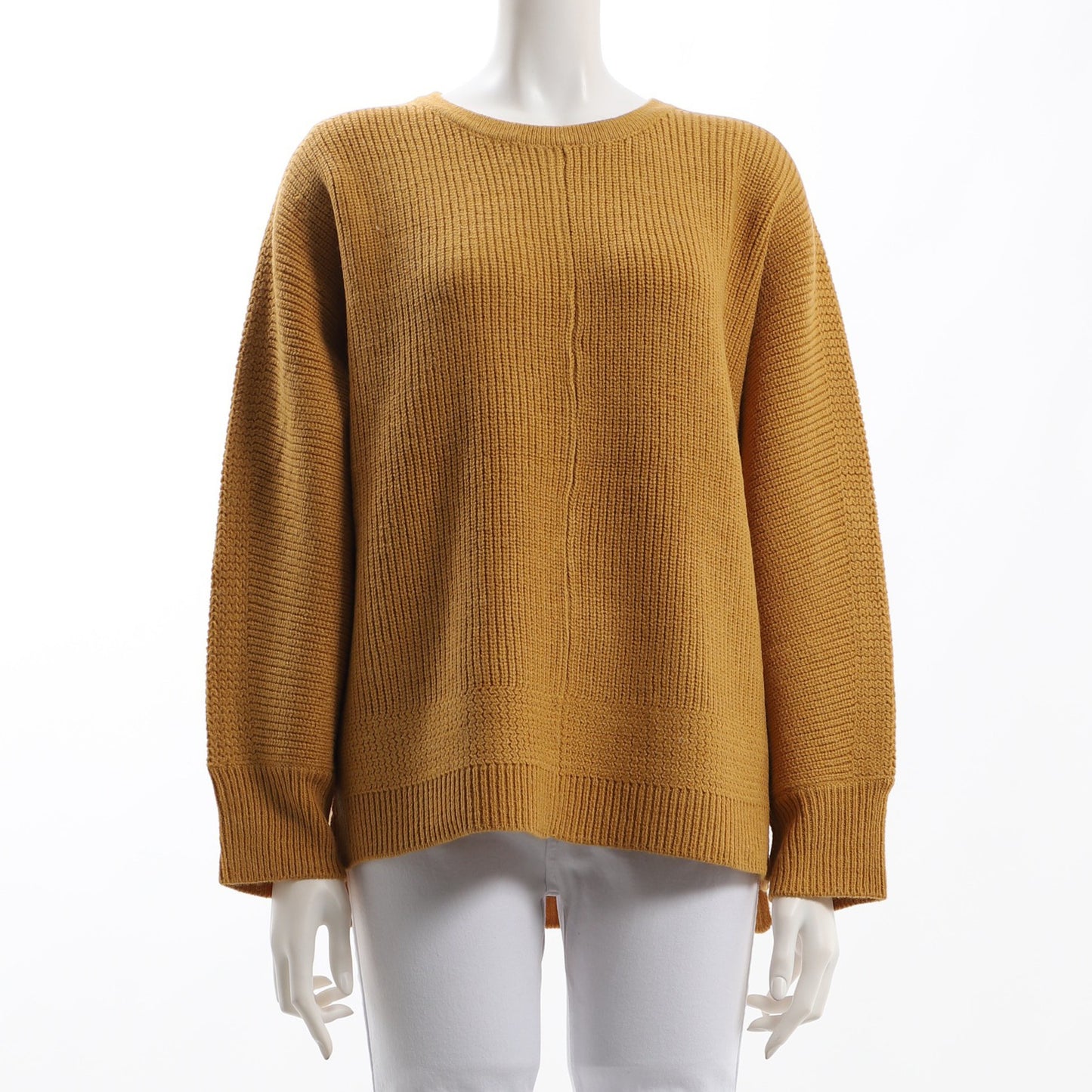 クルーネックドロップショルダーニット