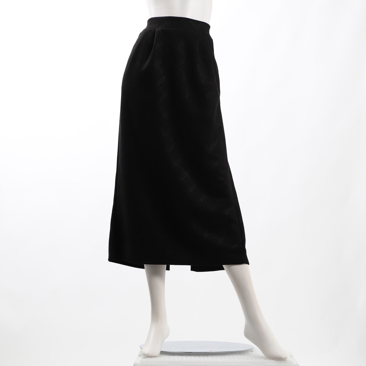 フェイクスウェードエンボス加工ナロースカート