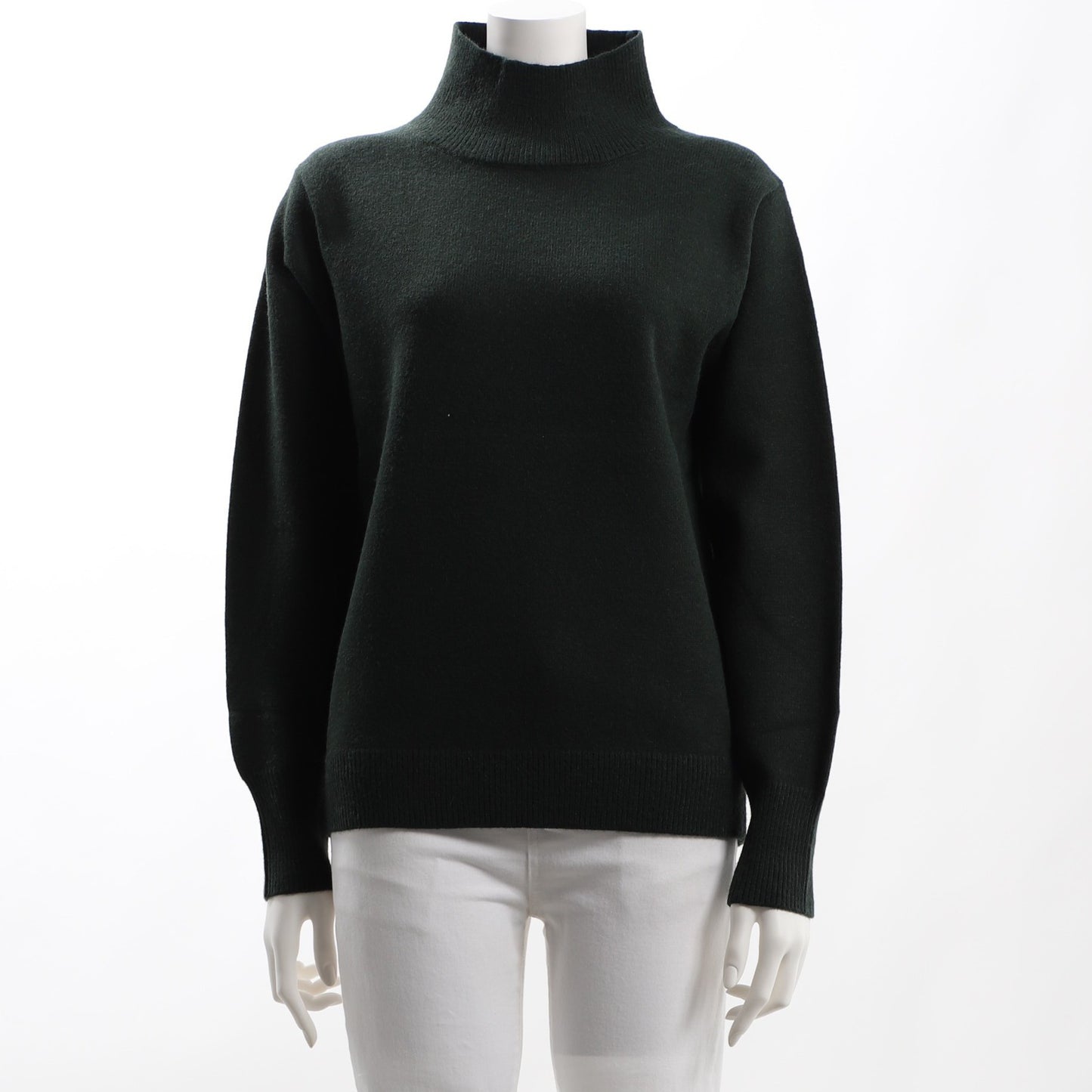 コンシャス袖ハイネックニット