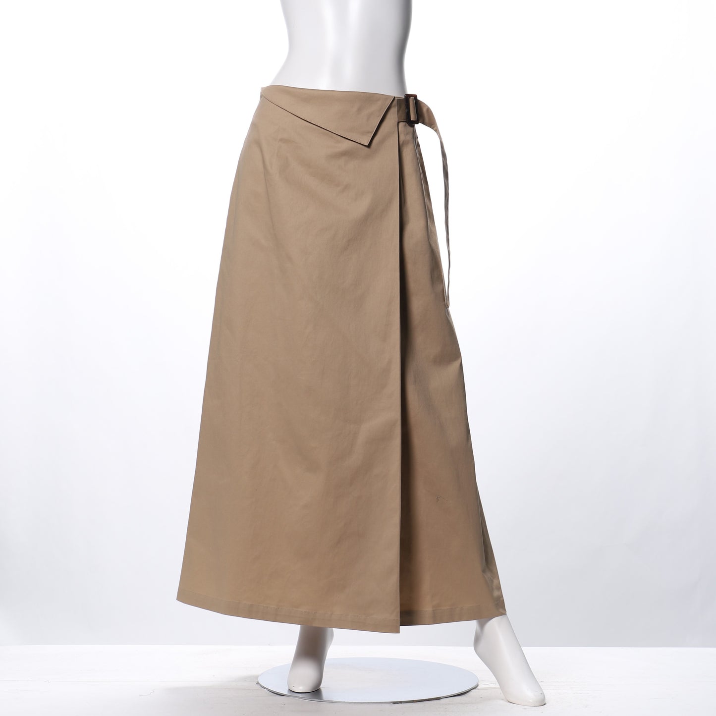 ウエストターンラップ風ロングタイトスカート