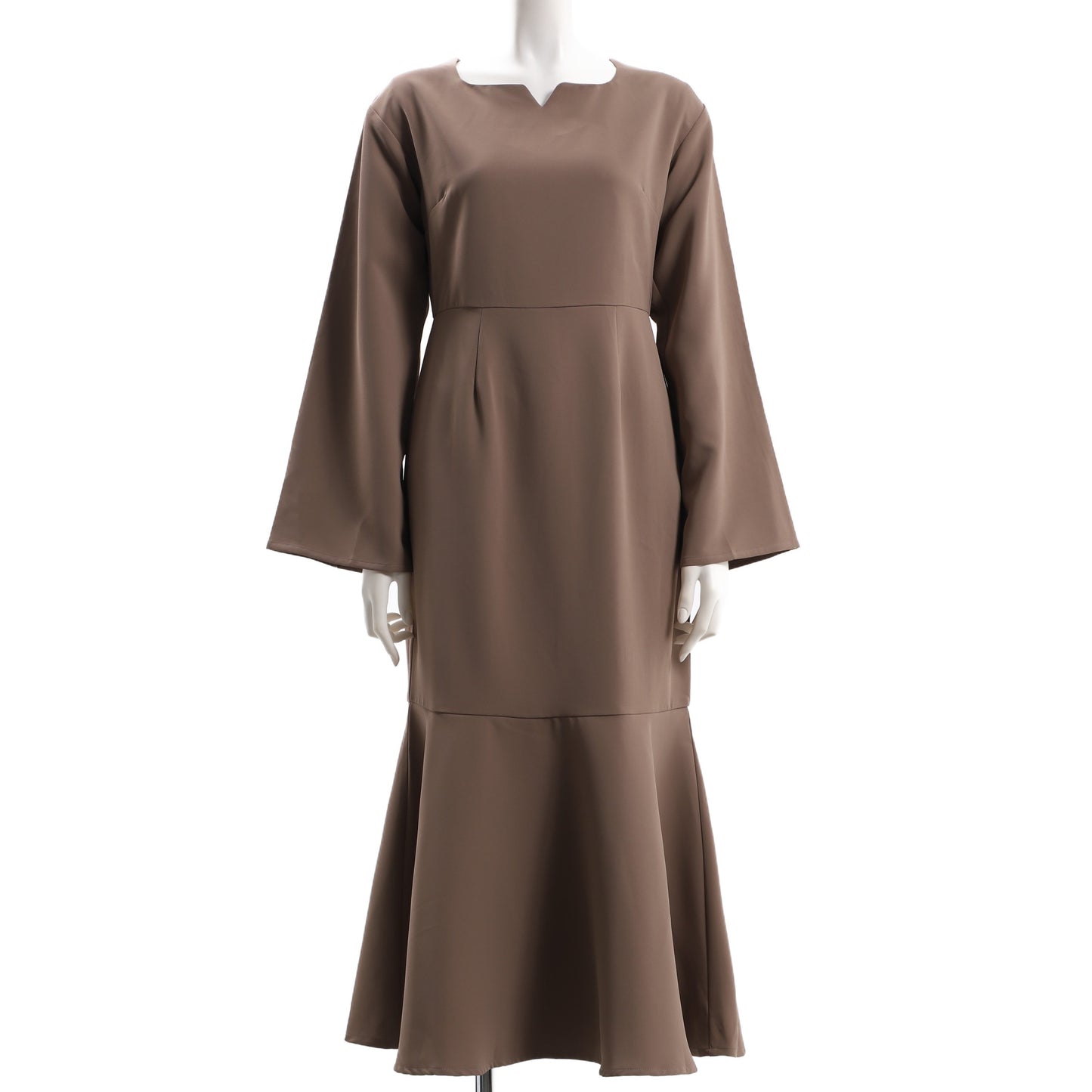 ベルスリーブマーメイドシルエットワンピース