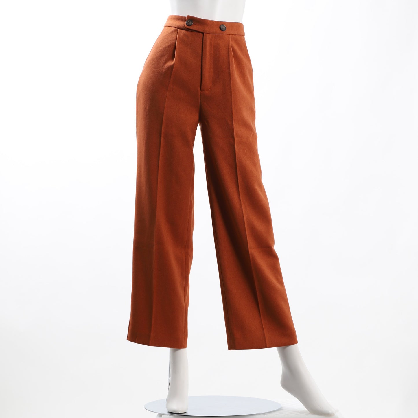 ガンクラブチェックタックワイドパンツ