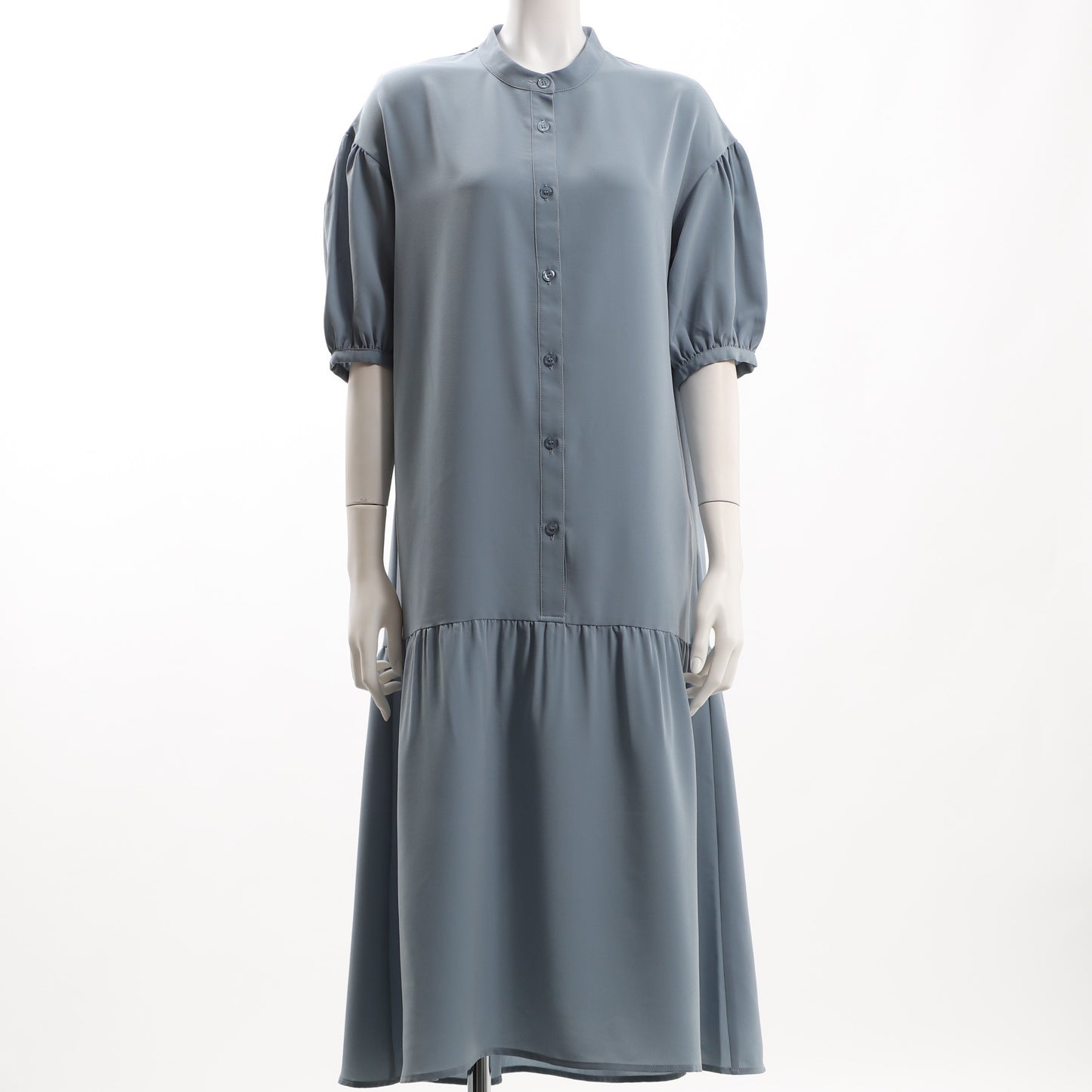 切り替えバンドカラーワンピース