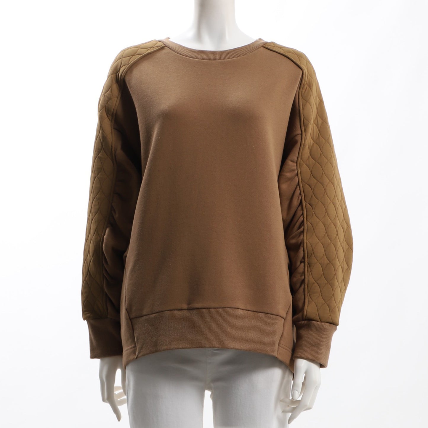 キルティングデザインプルオーバー