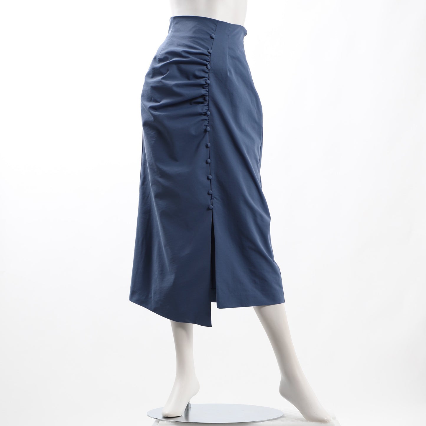 シャーリング風デザインアシンメトリータイトスカート