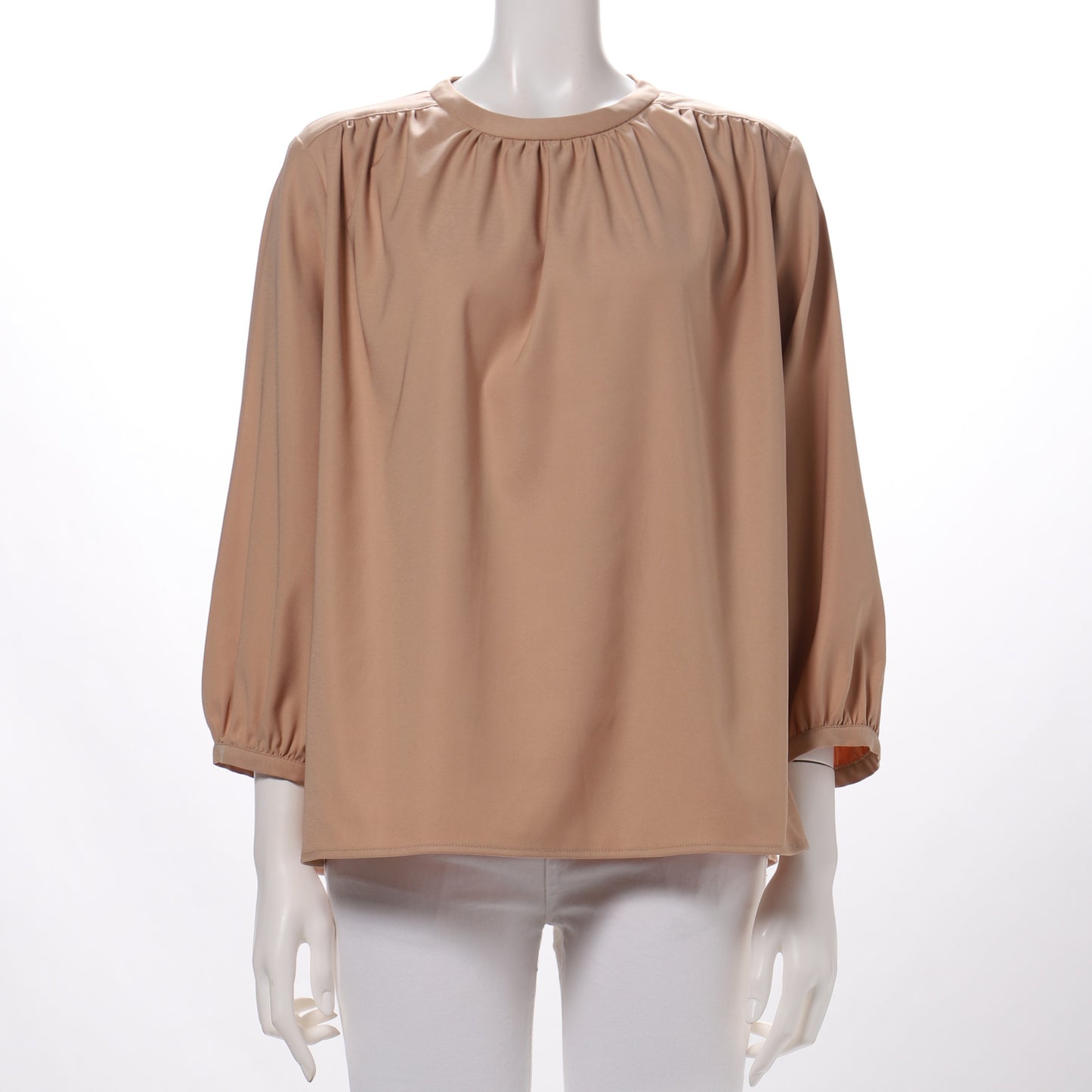 ギャザードネックブラウス