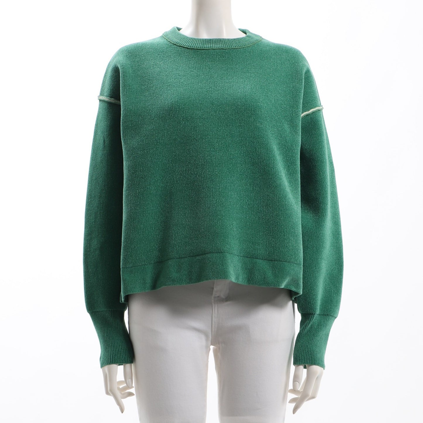 ボリュームスリーブドロップショルダーニット