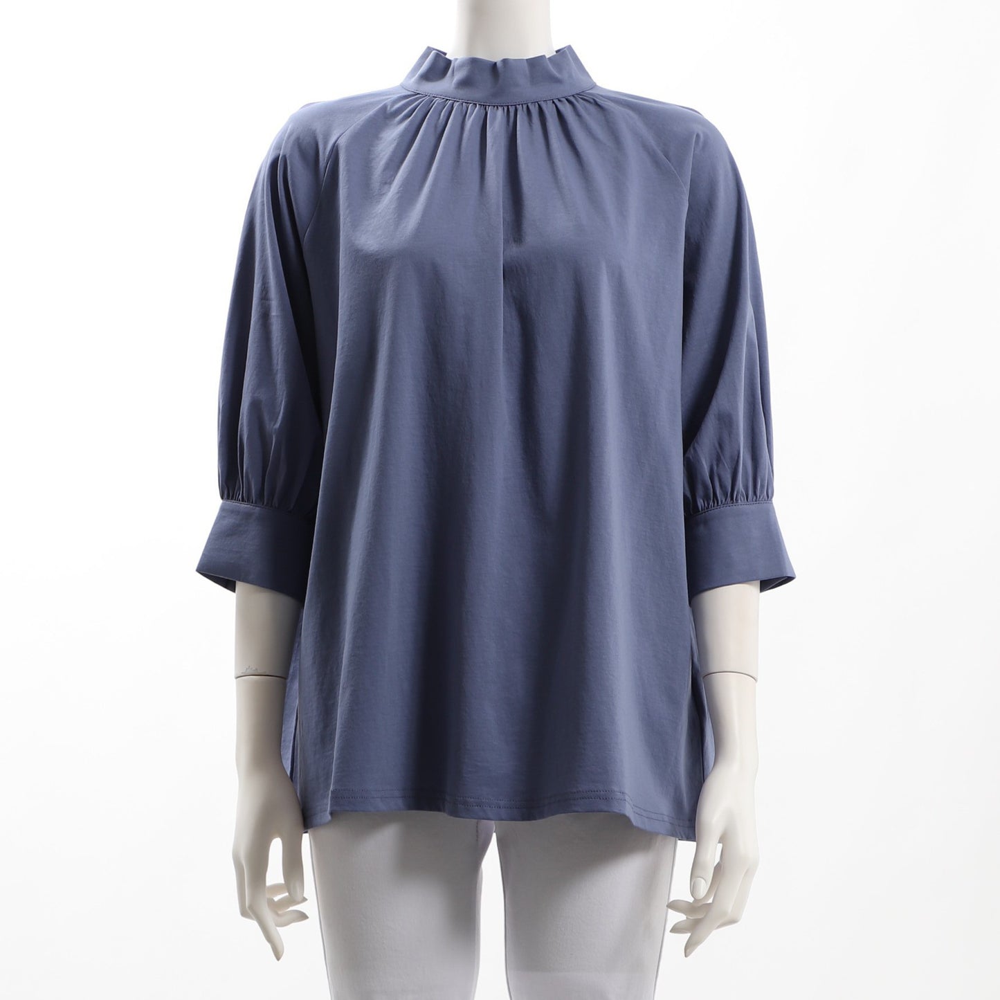 ゆったりシルエットスタンドカラーカットソー