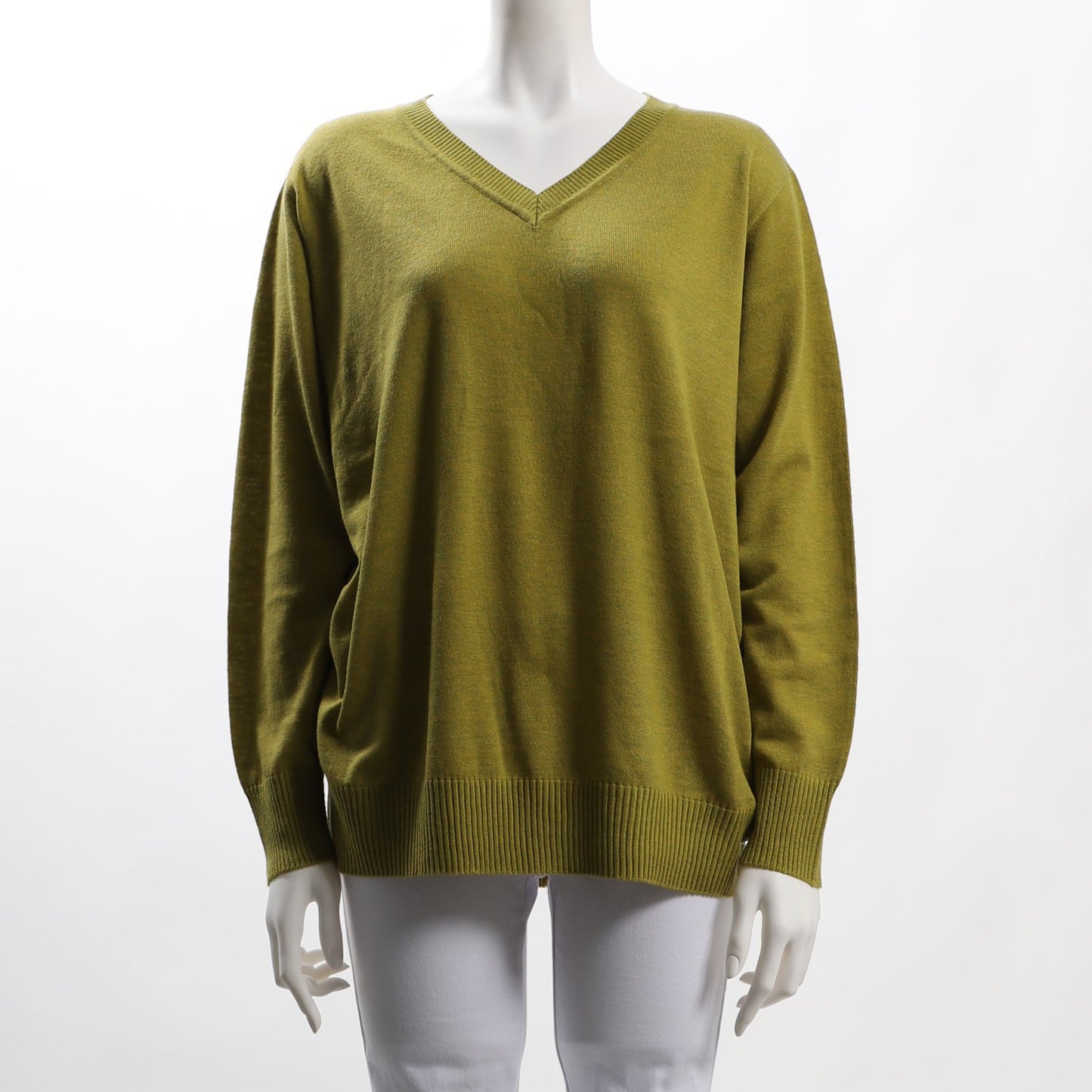 ウォッシャブルVネックニット
