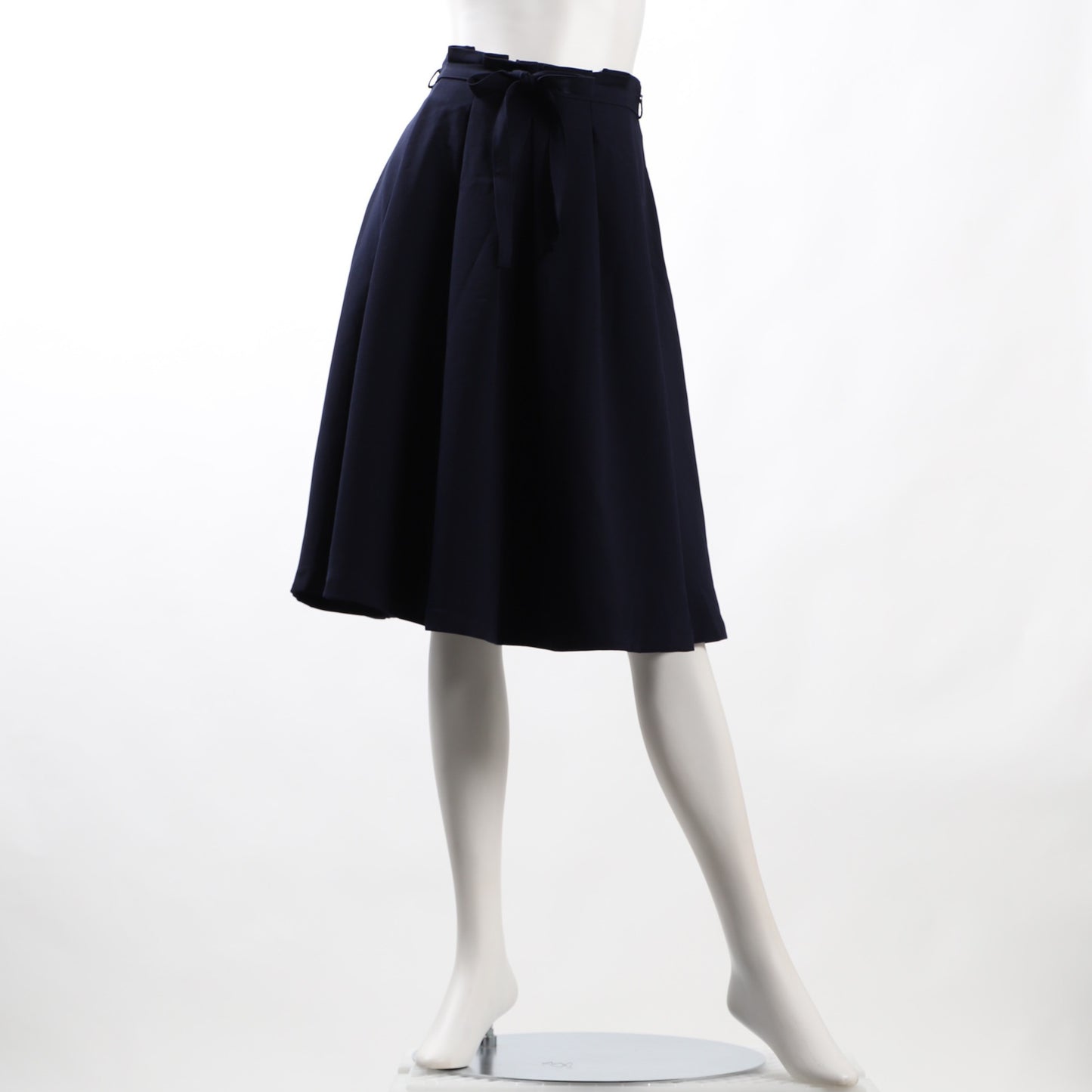 リボンベルト付きラッピングウエストスカート