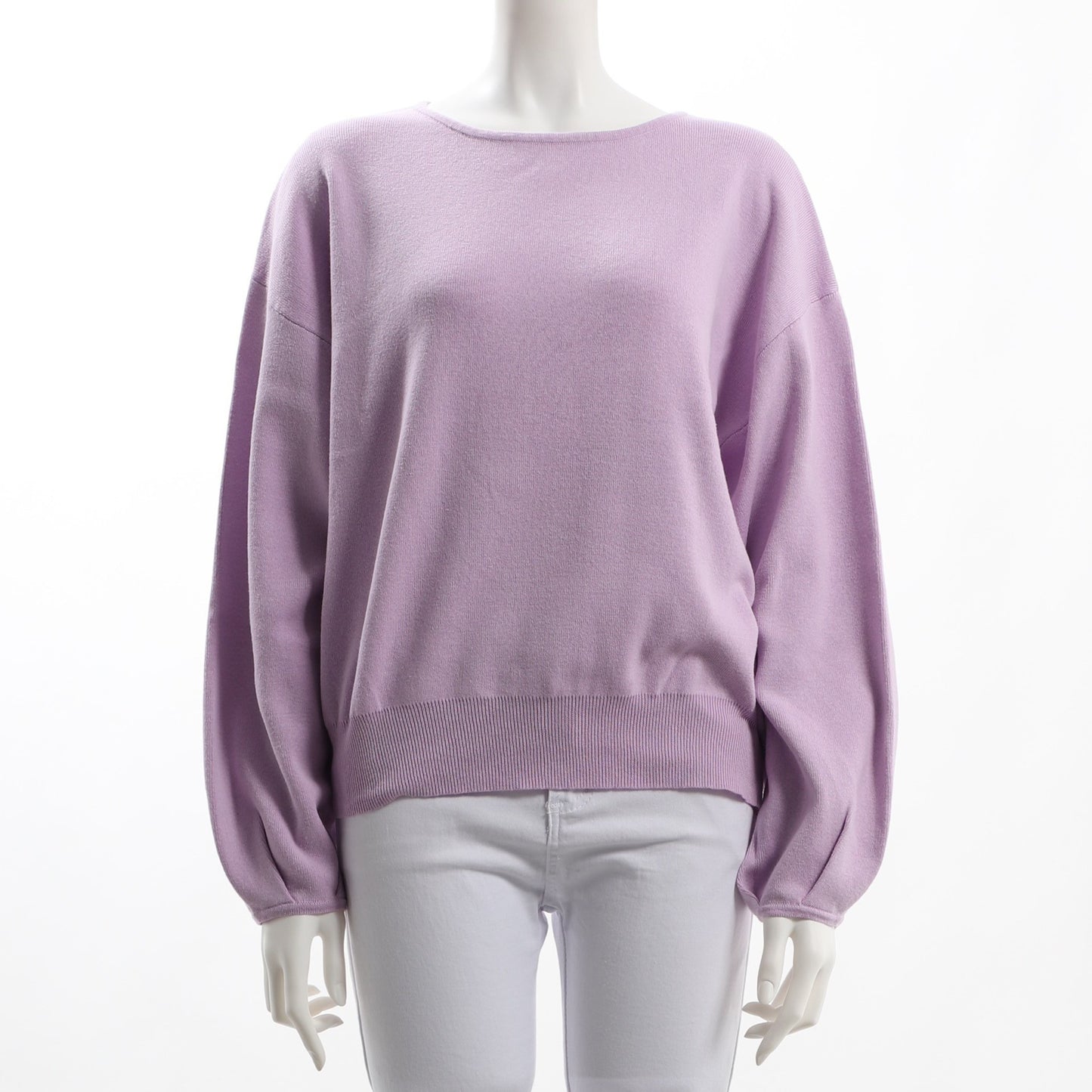 ラウンドネックドロップショルダーニット