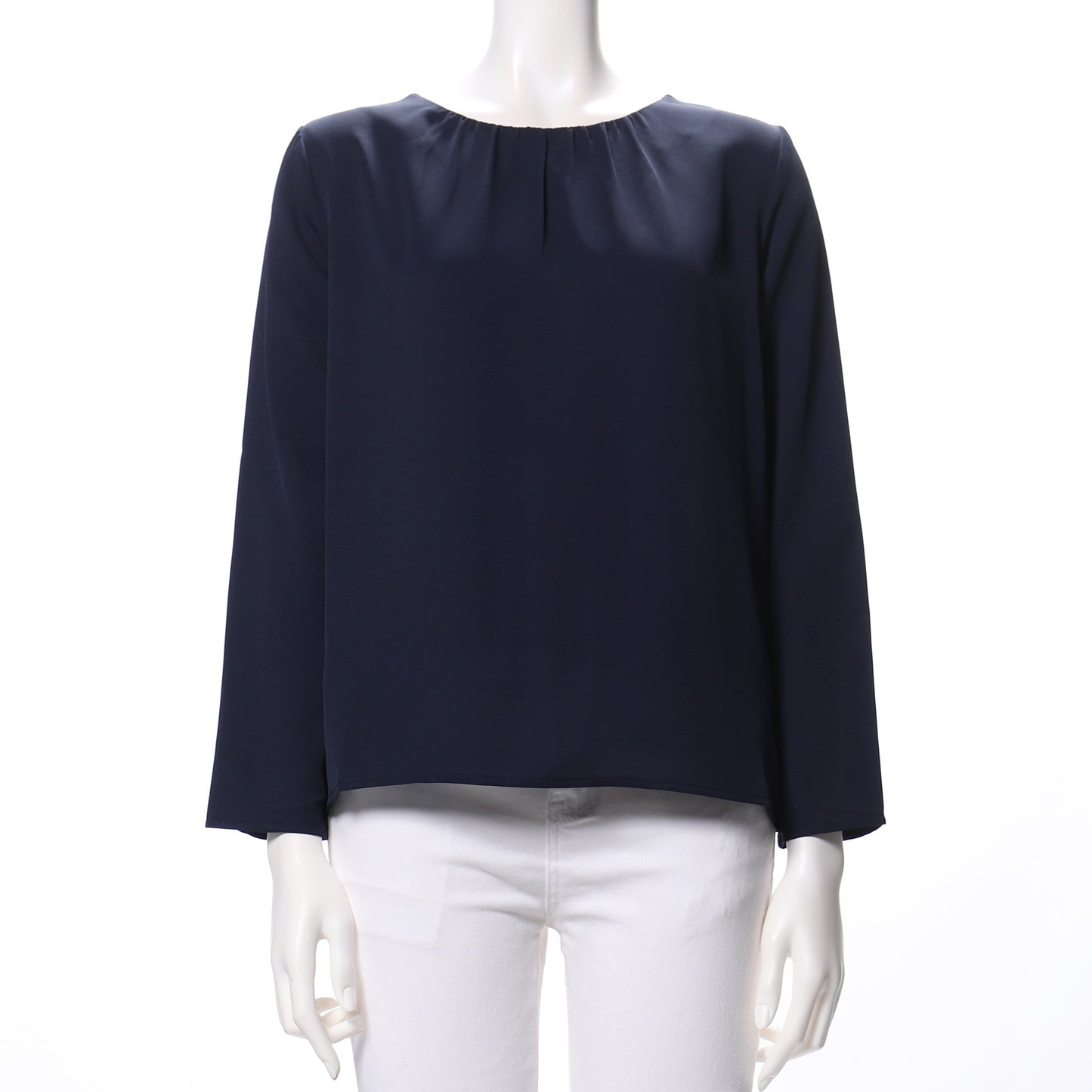 ギャザードネックブラウス