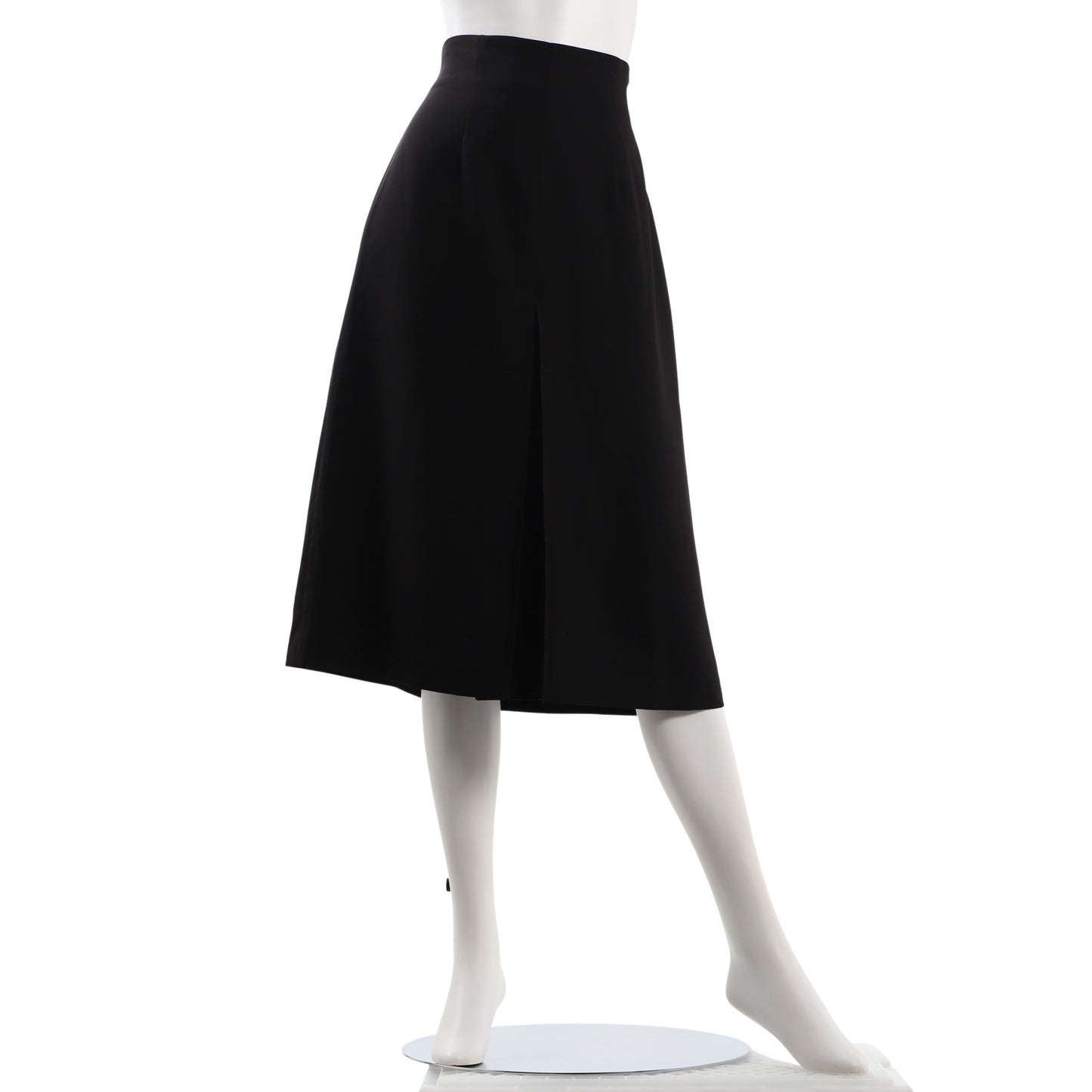 サイドファスナーウエストゴムタックスカート