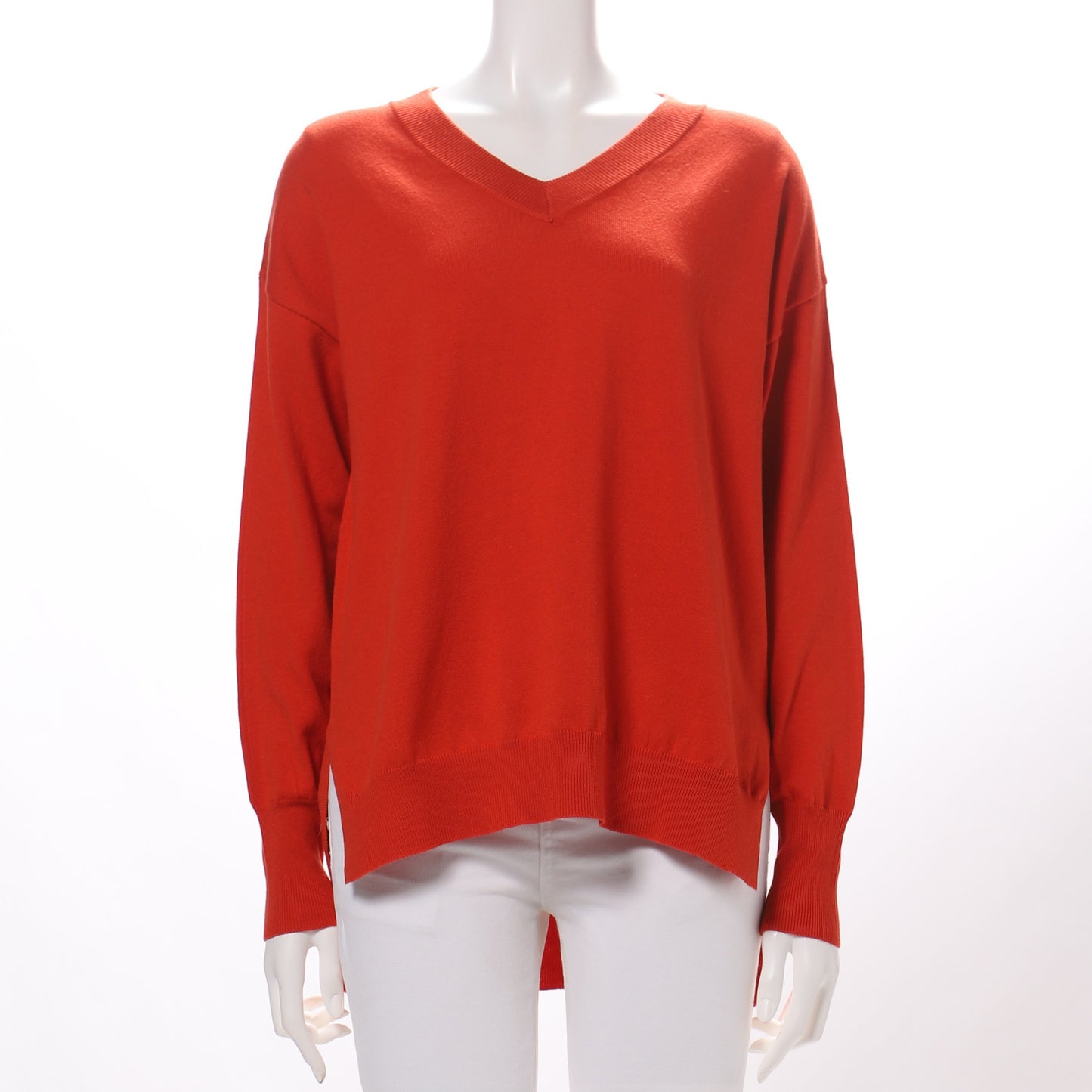 ドロップショルダーVネックニット