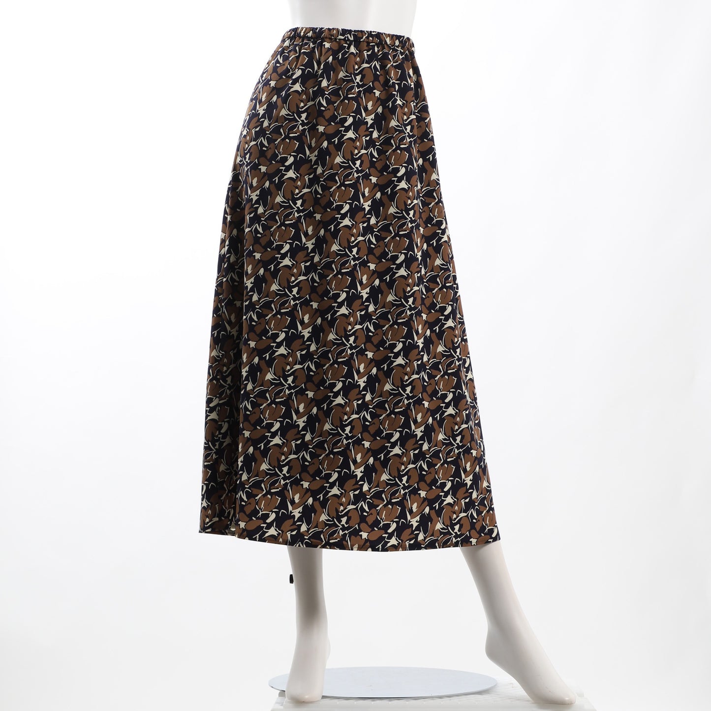 アンティークデシン幾何プリントフレアスカート