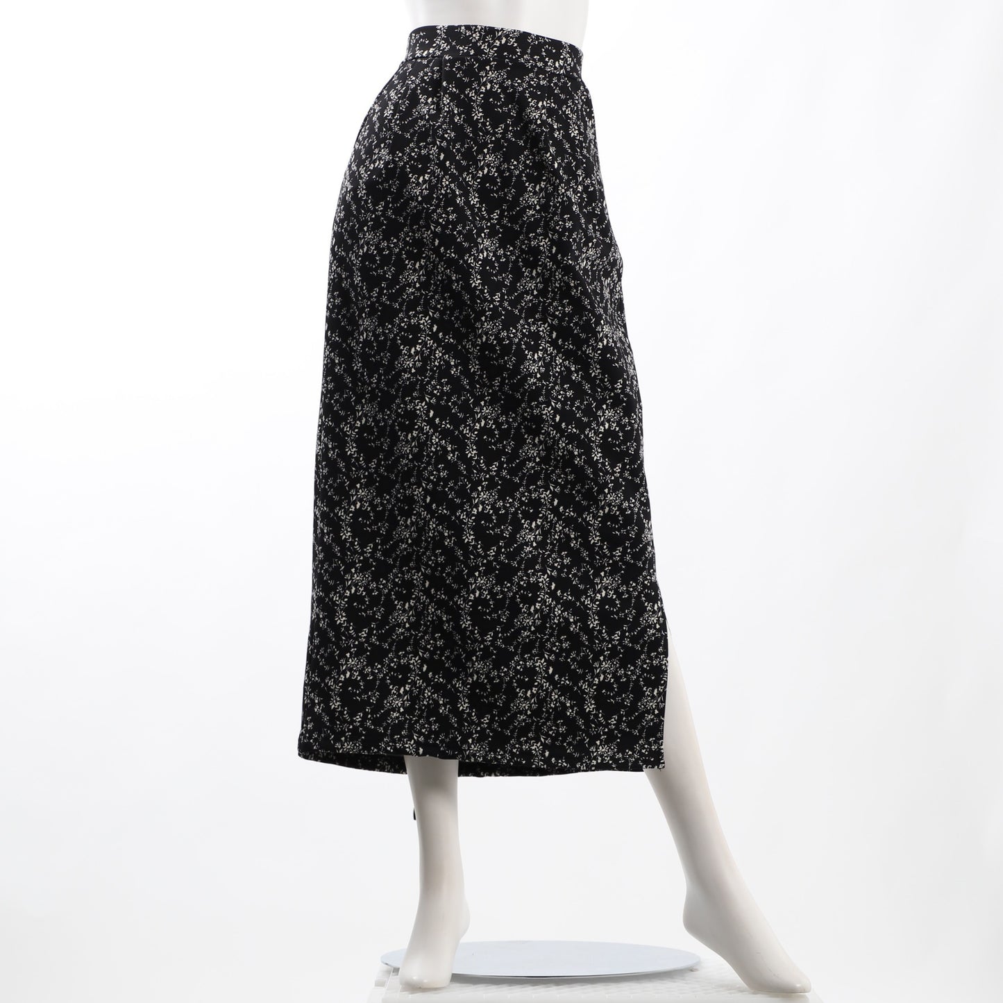 花柄スリットナロースカート