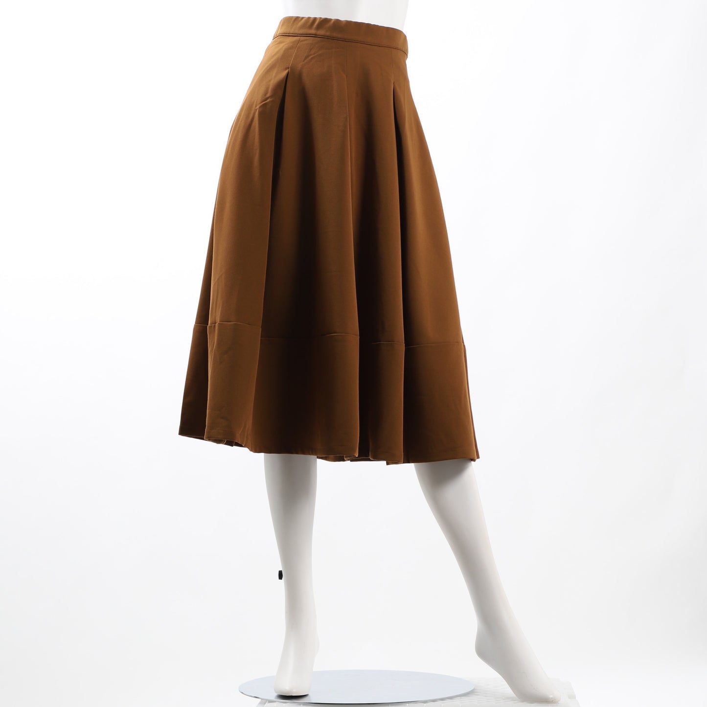 ボックスプリーツフレアスカート