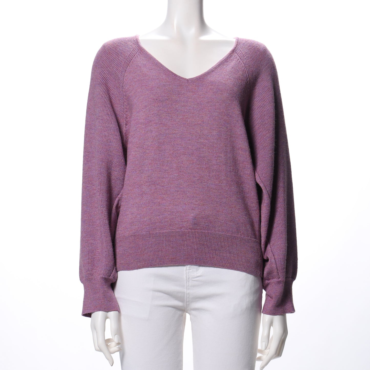 ラグランスリーブVネックニット