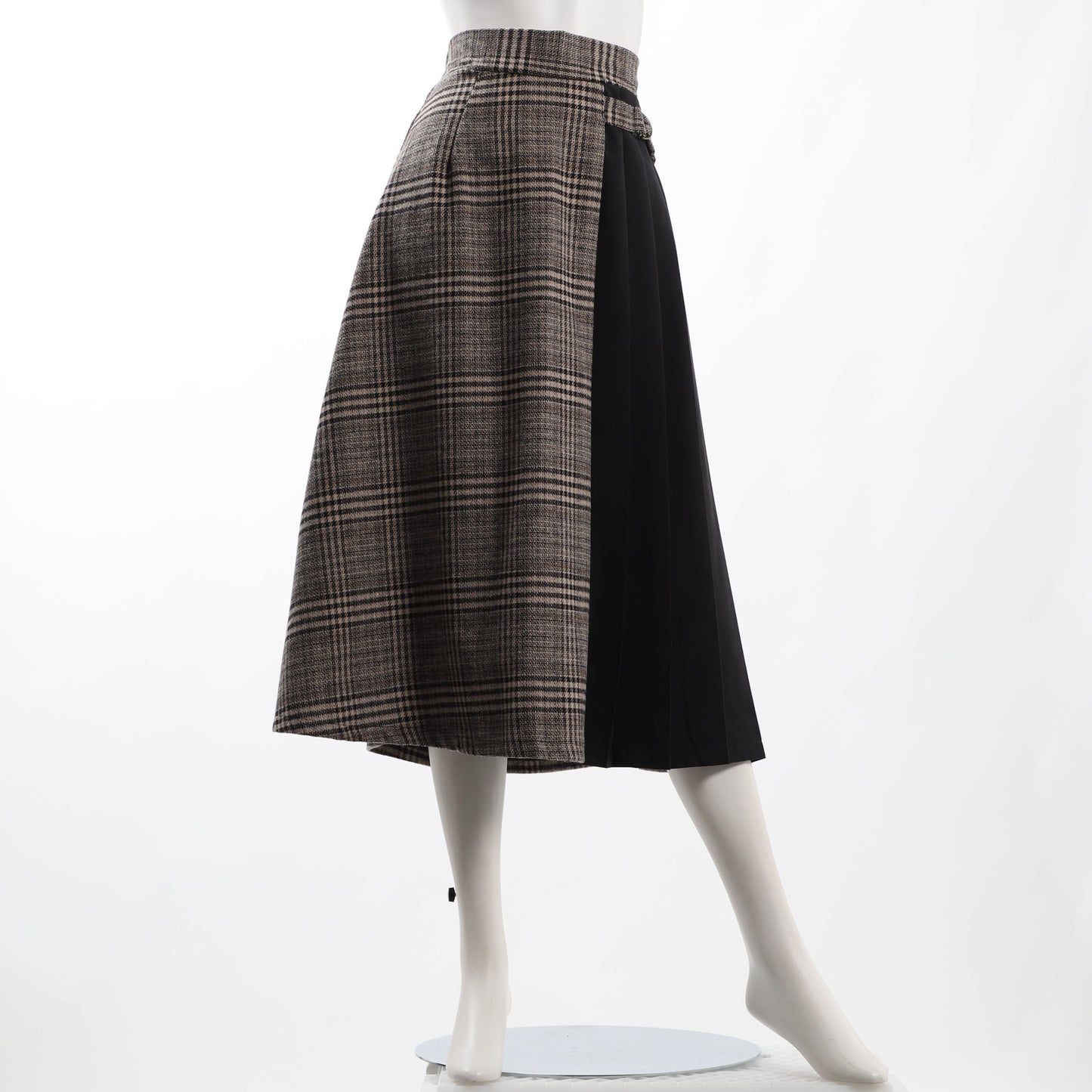 チェック柄フレアスカート