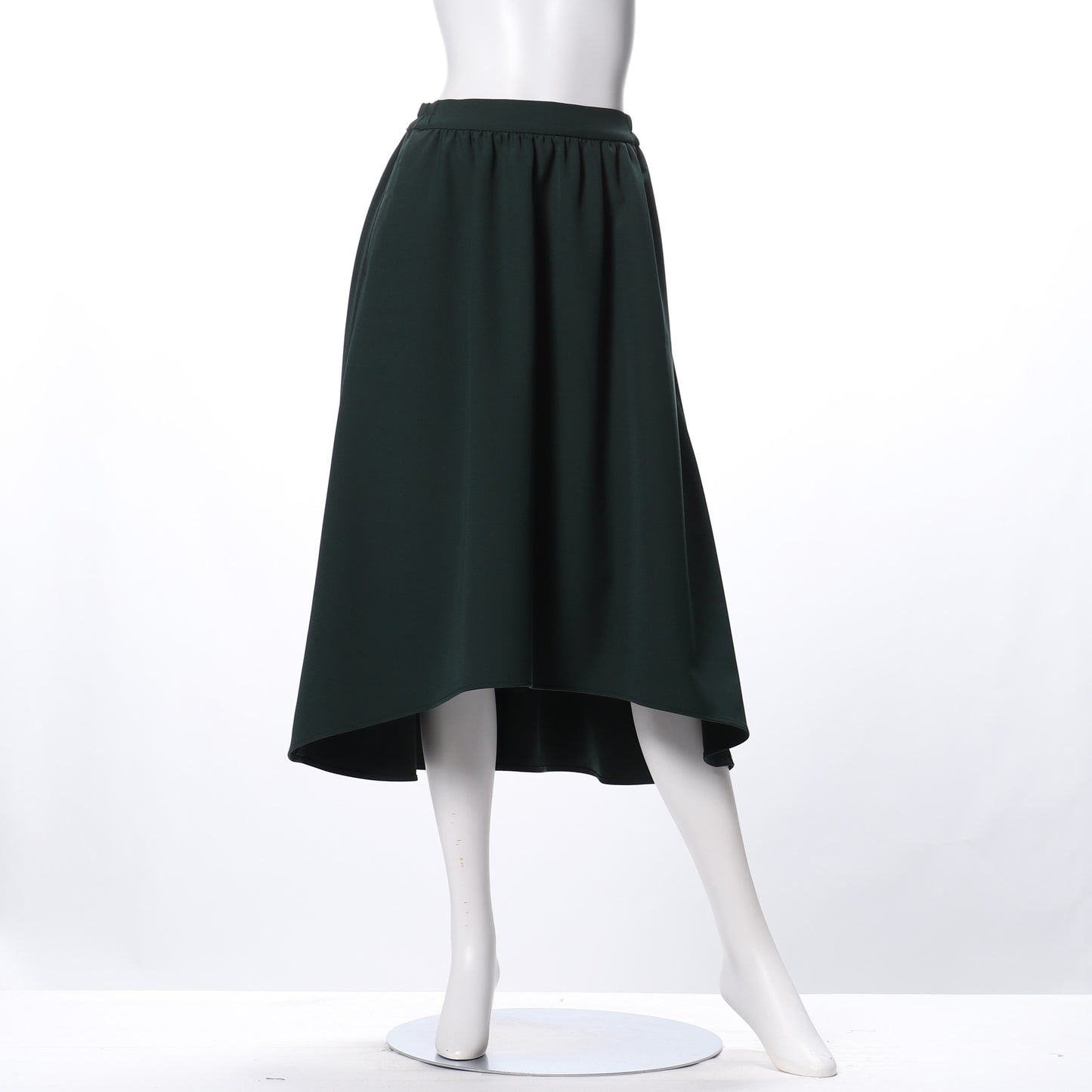 イレギュラーヘムデザインフレアスカート