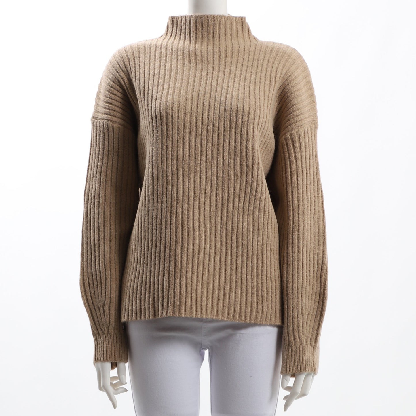 立体感のあるリブニット