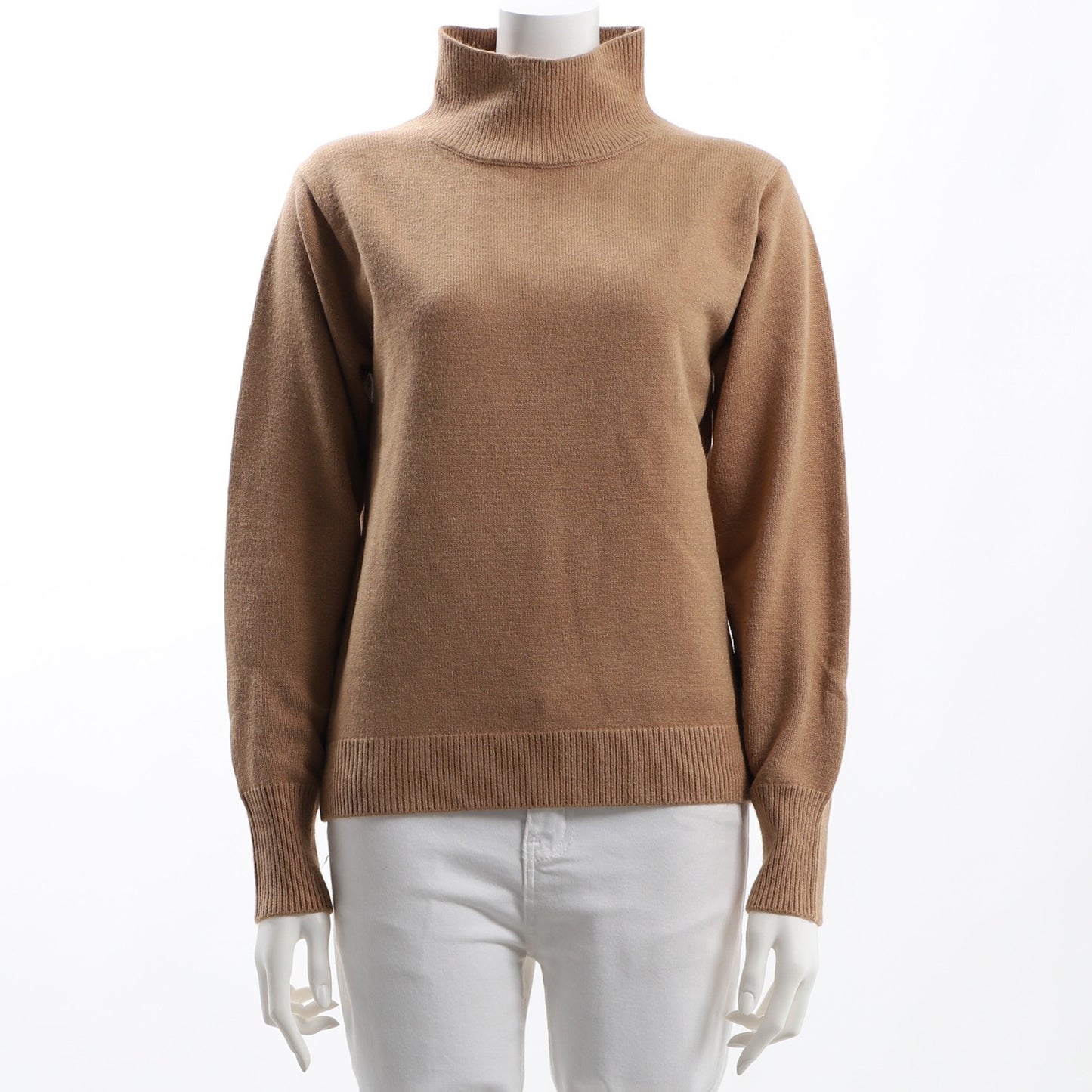 コンシャス袖ハイネックニット