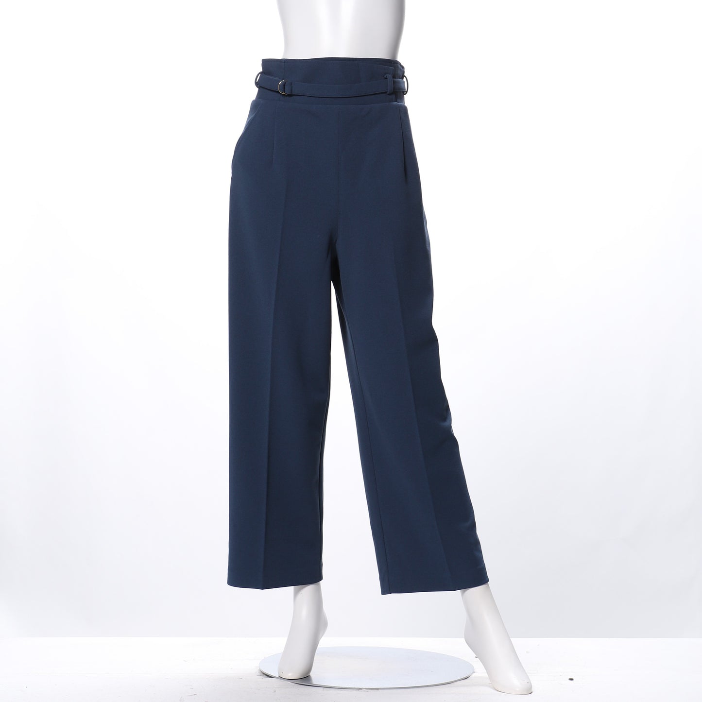 Dカンベルト付きワイドパンツ