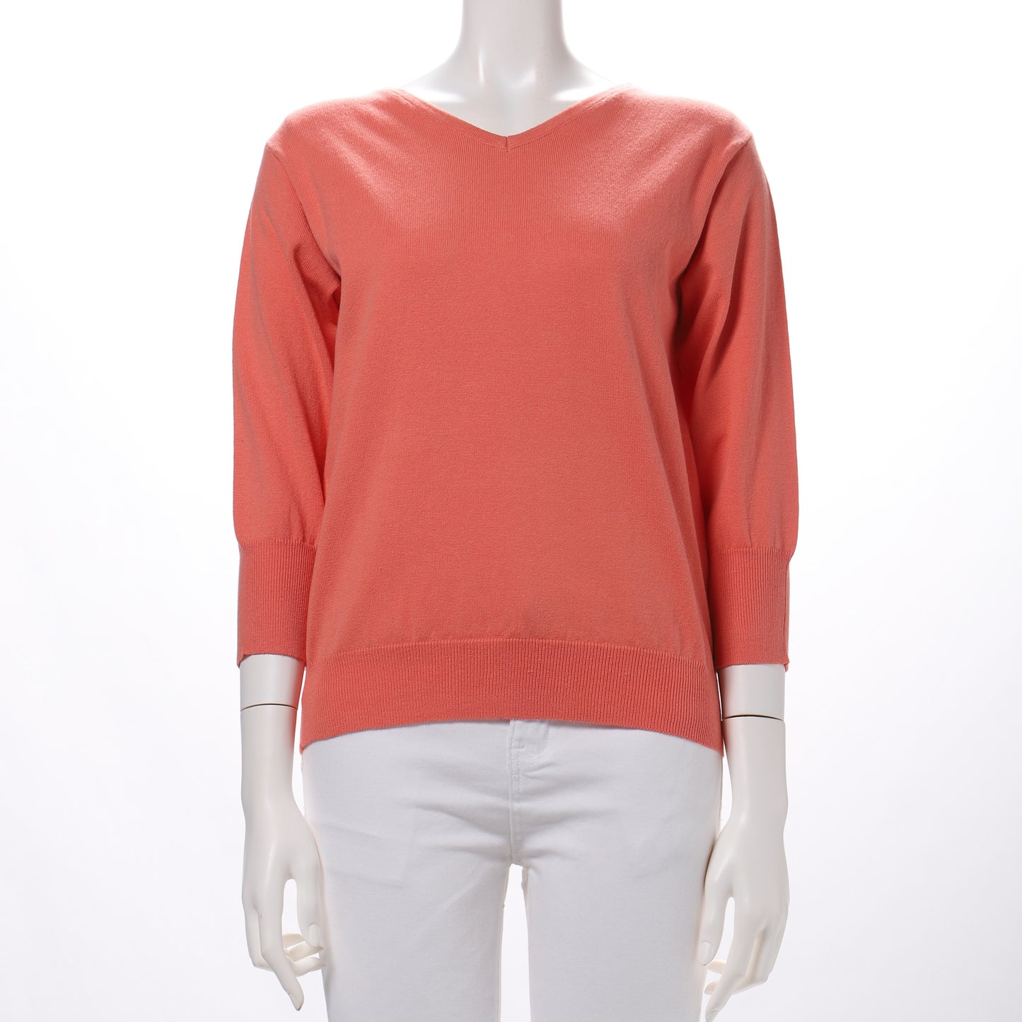 ベーシックVネックニット