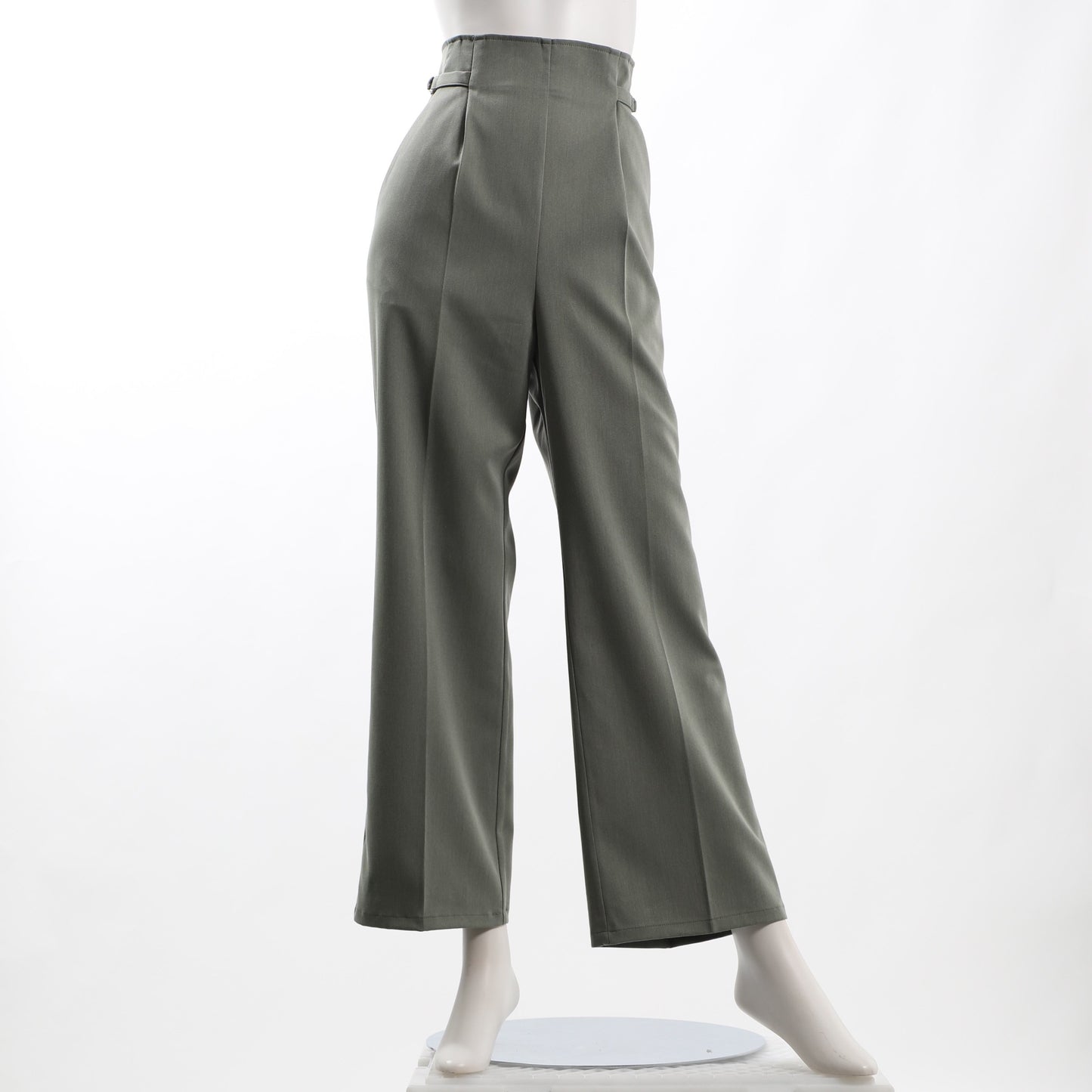 サイドベルトフレアパンツ