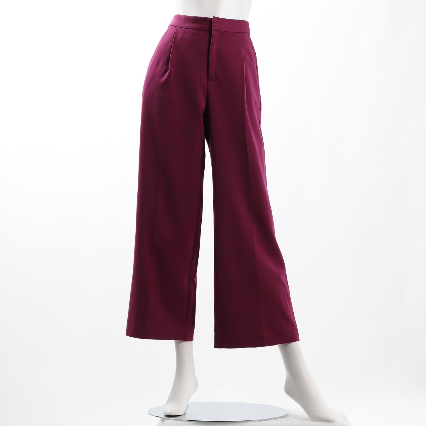 センタープレスタックワイドパンツ