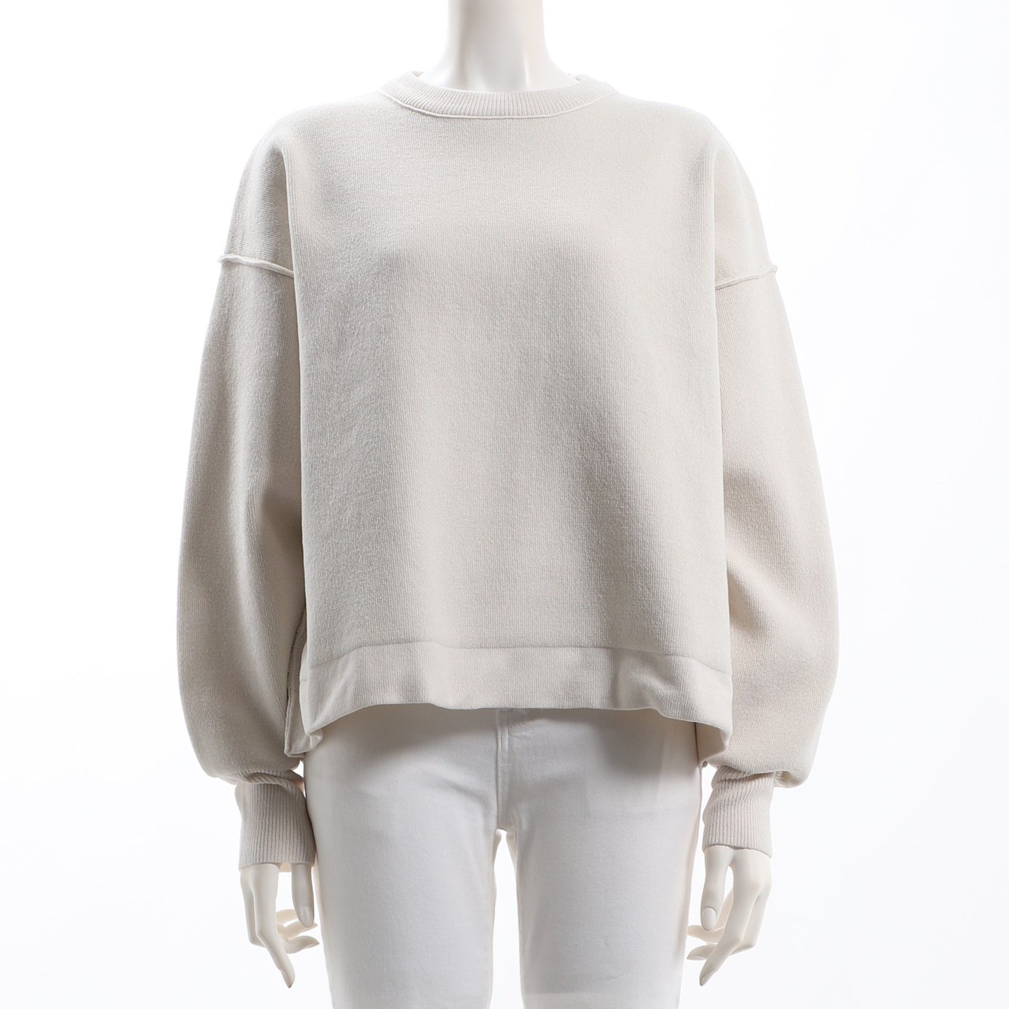 ボリュームスリーブドロップショルダーニット