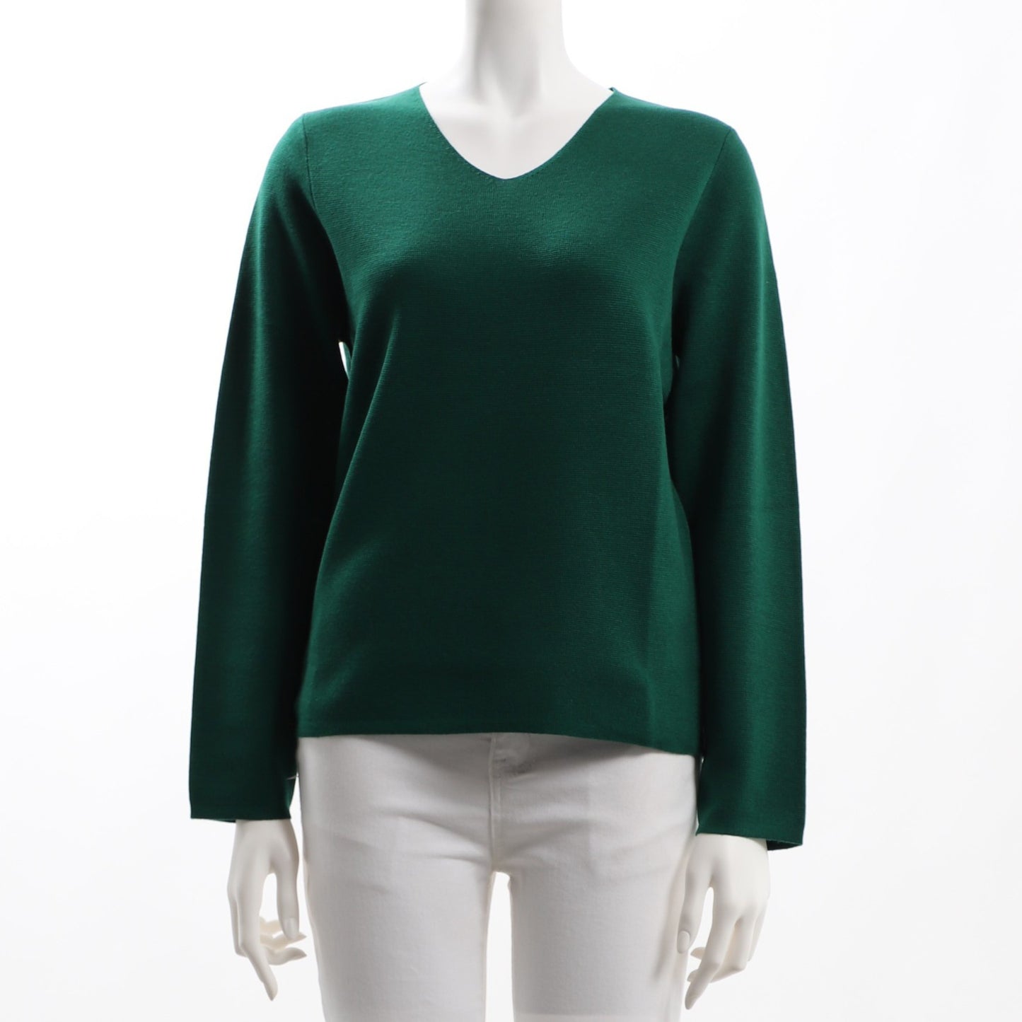 ミラノリブVネックニット