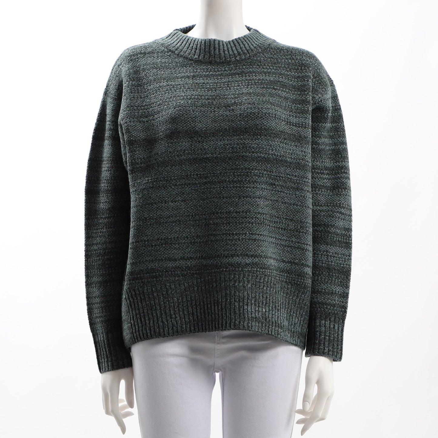 ネップヤーンクルーネックニット