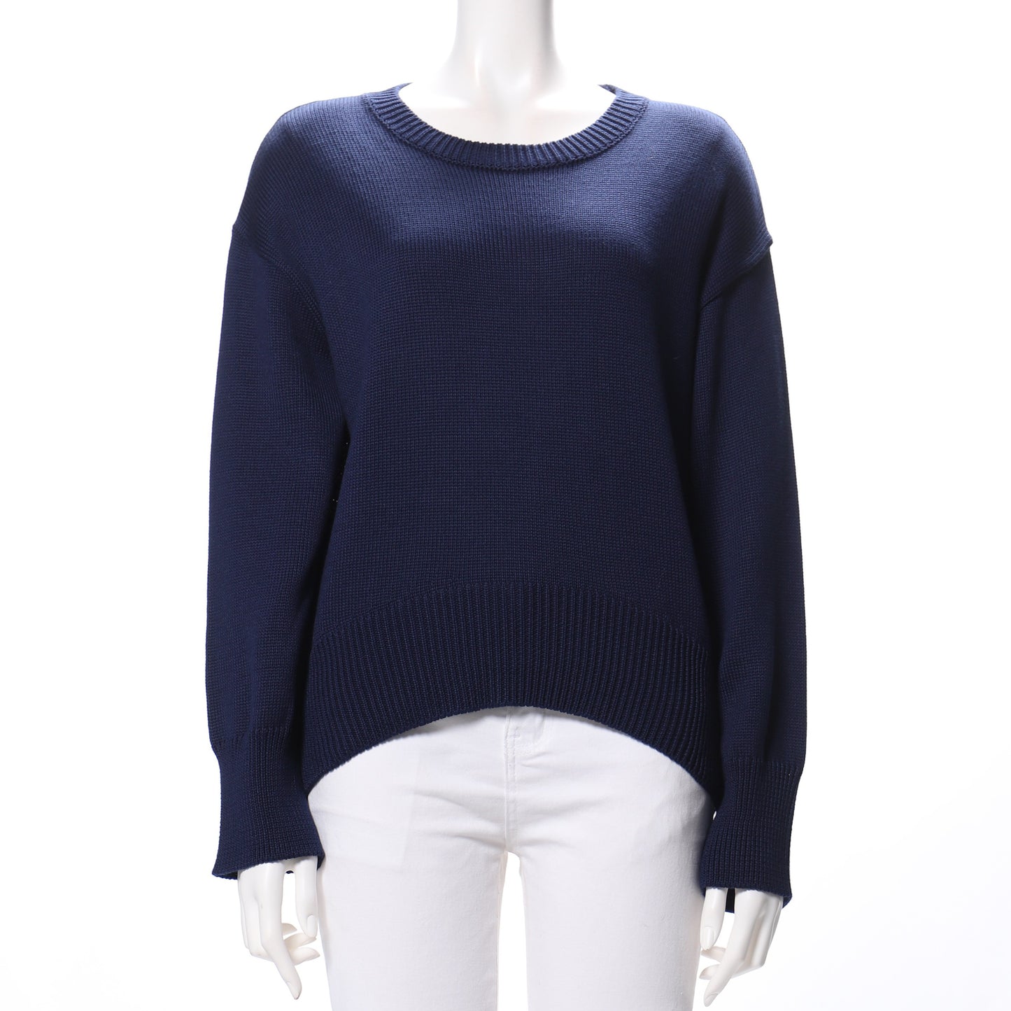 ラウンドネックドロップショルダーニット