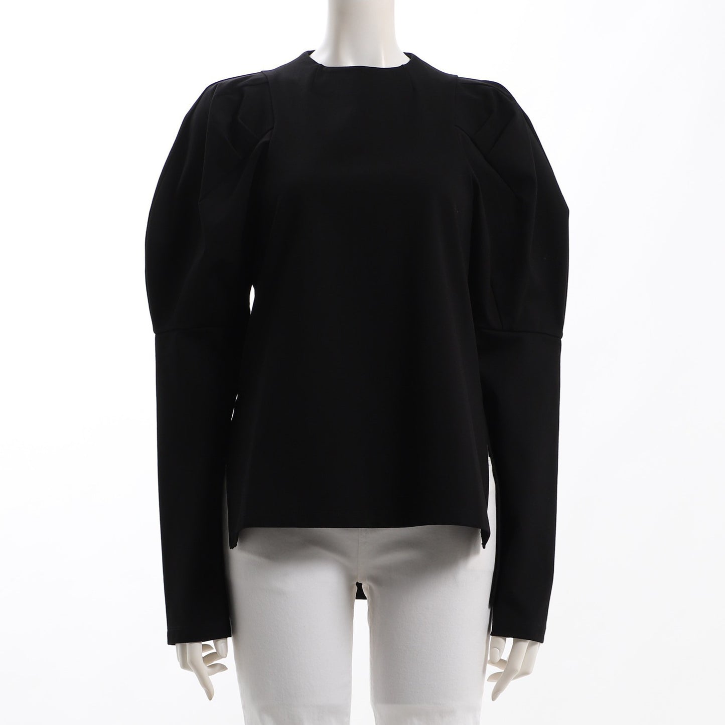 パフスリーブクルーネックカットソー