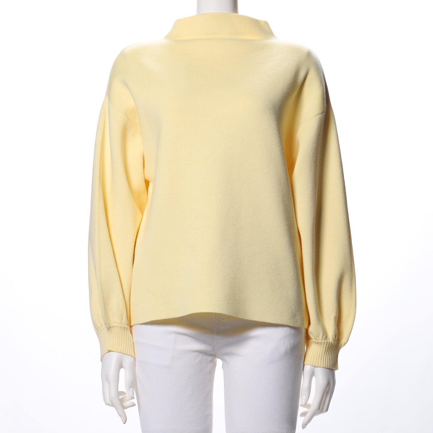 ドロップショルダーボトルネックニット