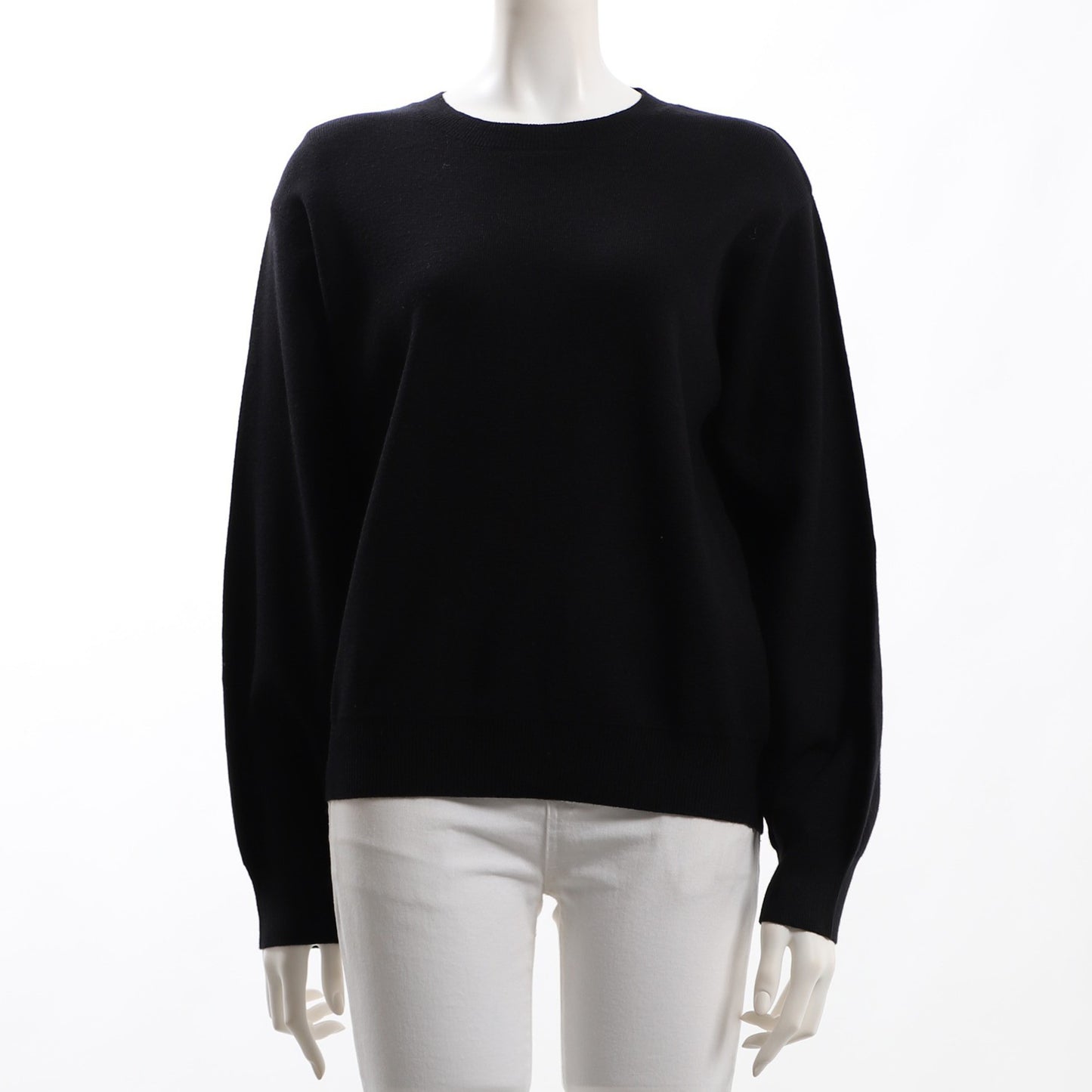 ボリュームスリーブクルーネックニット