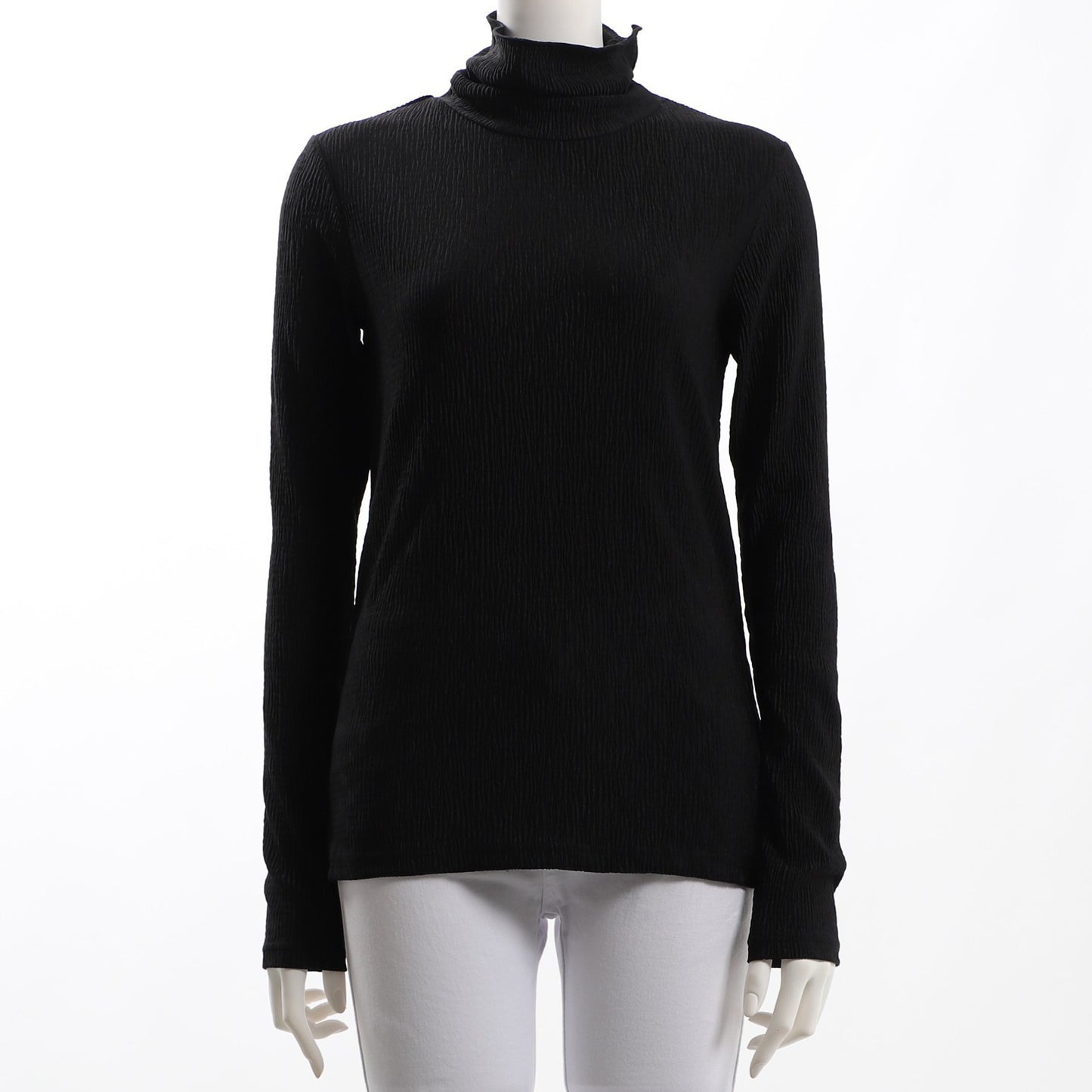 凹凸生地メローネックカットソー