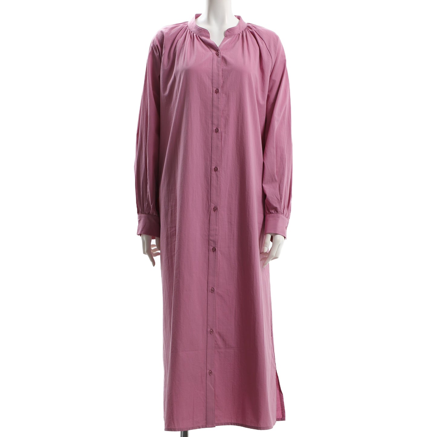 オープンフロントネックワンピース