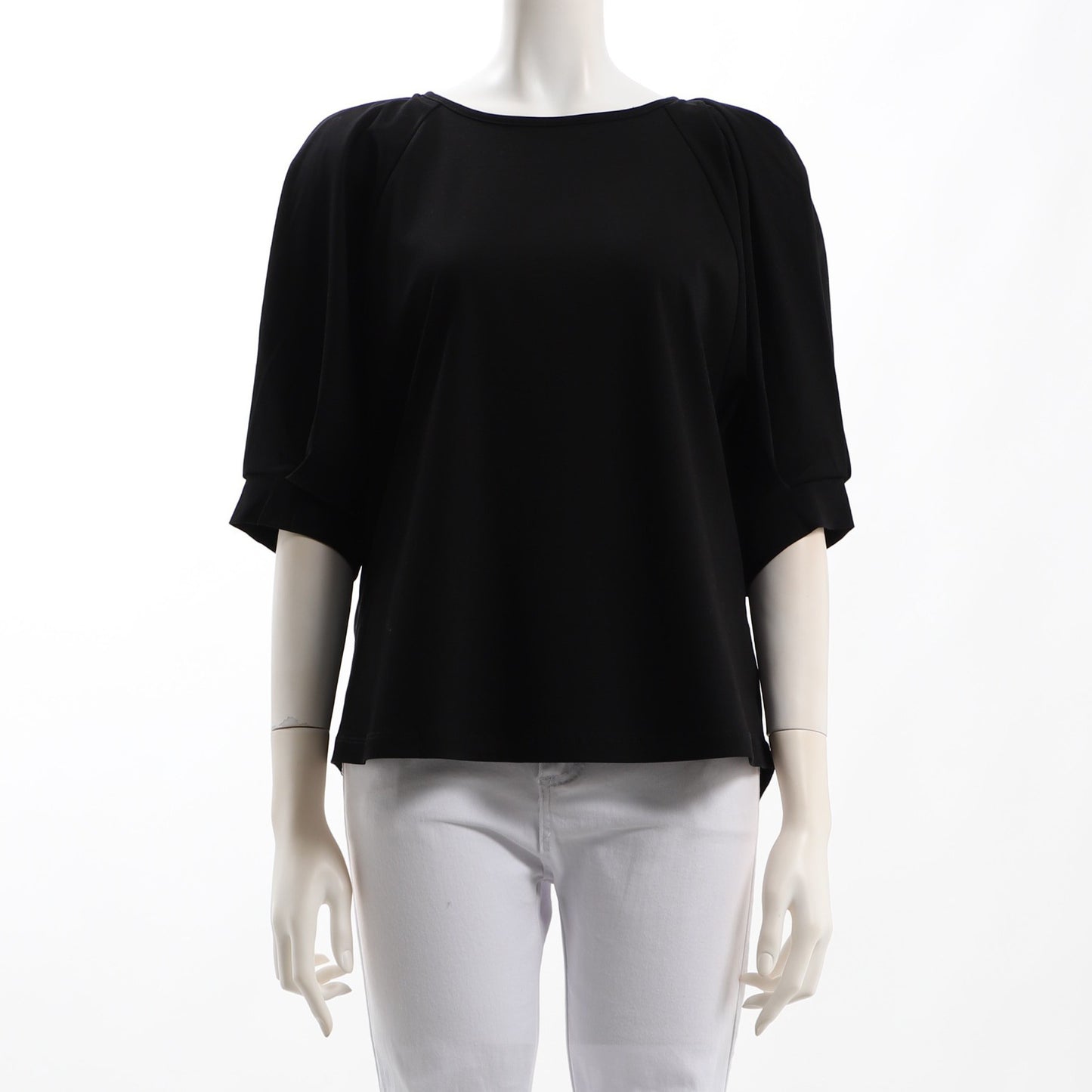 バックスタイルカッティングラグランスリーブカットソー