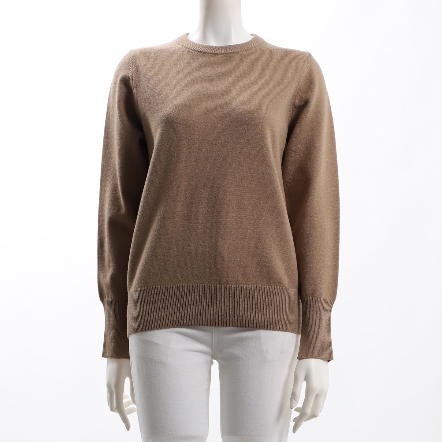 お袖スリットクルーネックニット