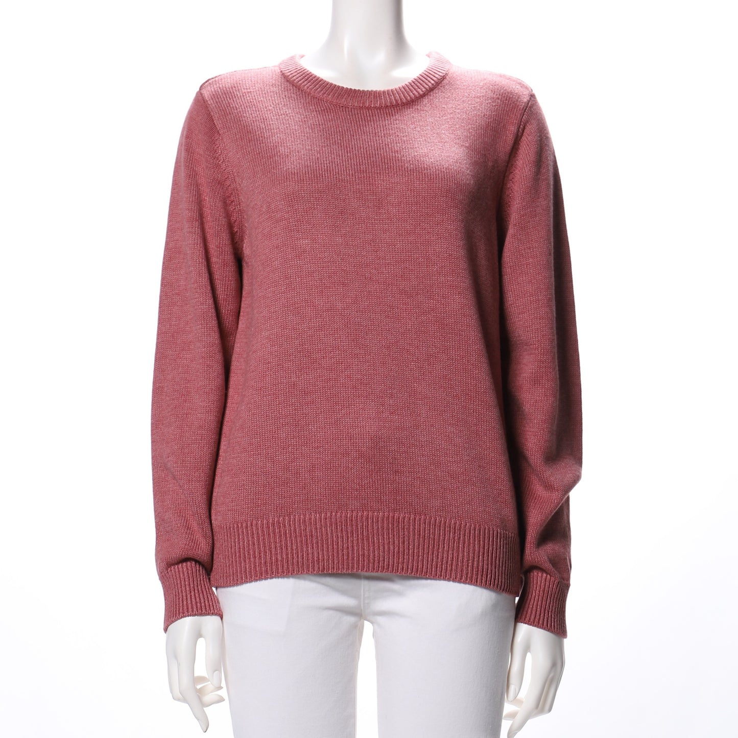 シンプルデザインクルーネックニット